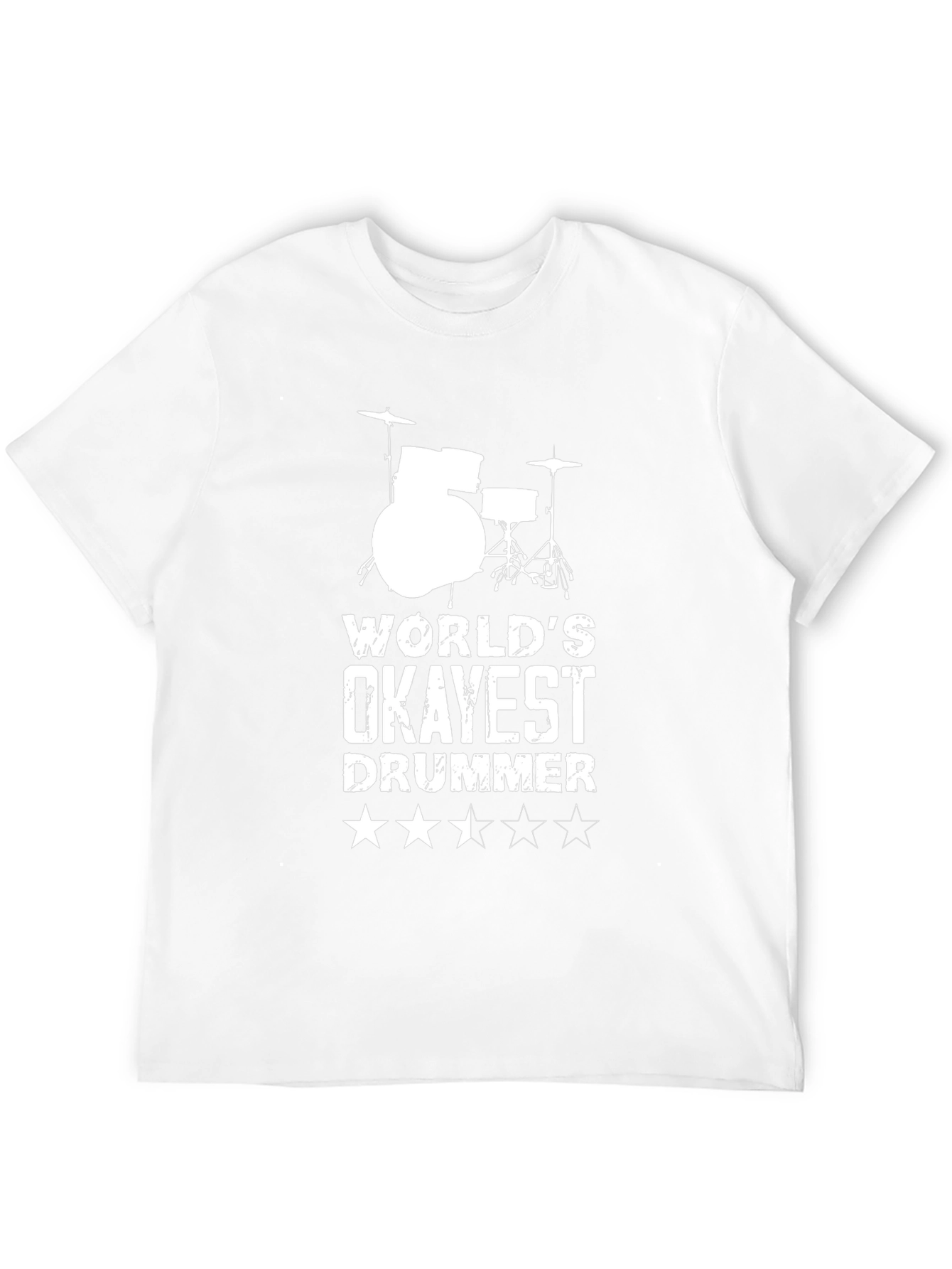 Okayest Drummer T-Shirt - Funny Musician Tee