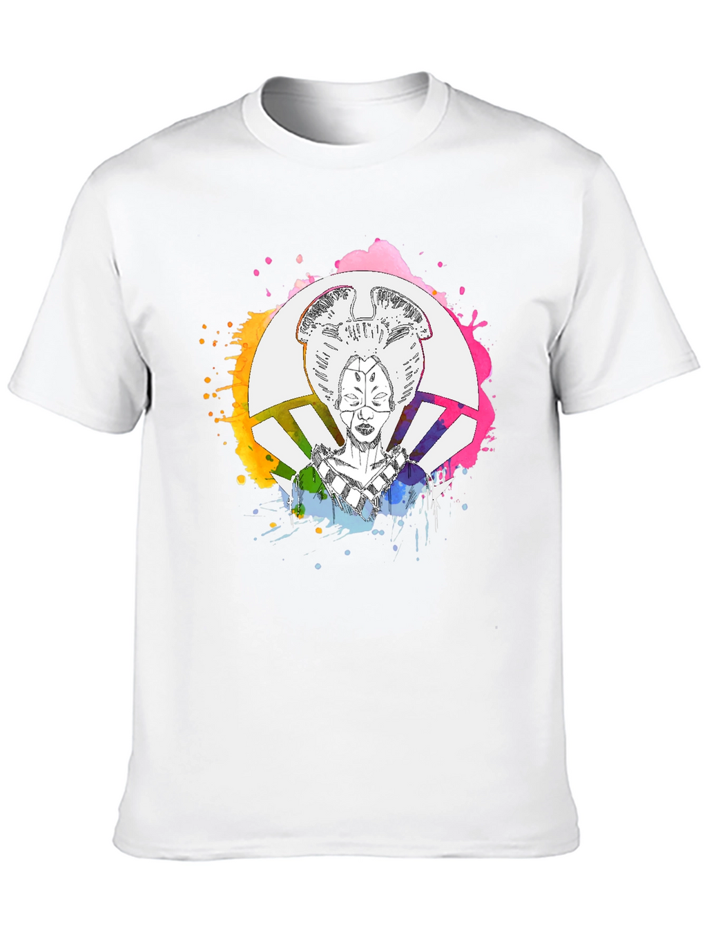 Abstract Geisha Graphic T-Shirt