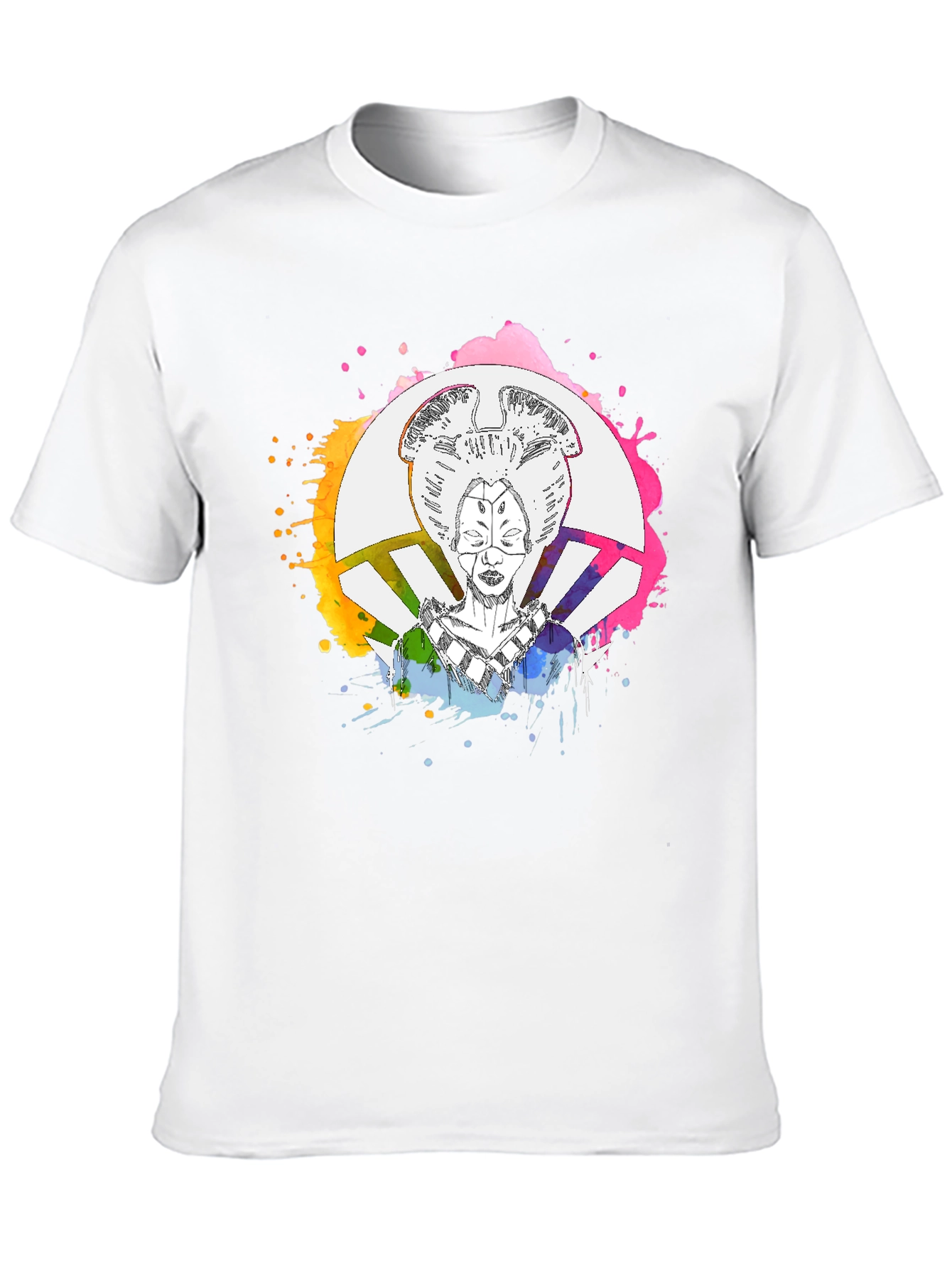Abstract Geisha Graphic T-Shirt