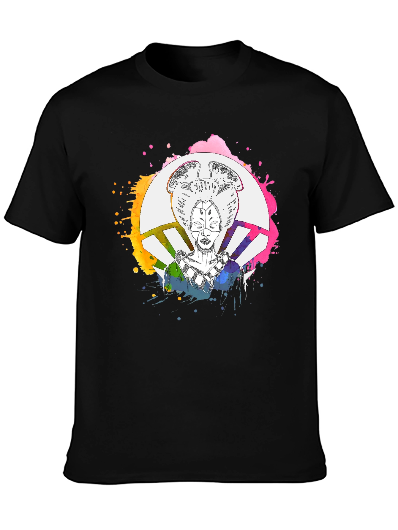 Abstract Geisha Graphic T-Shirt