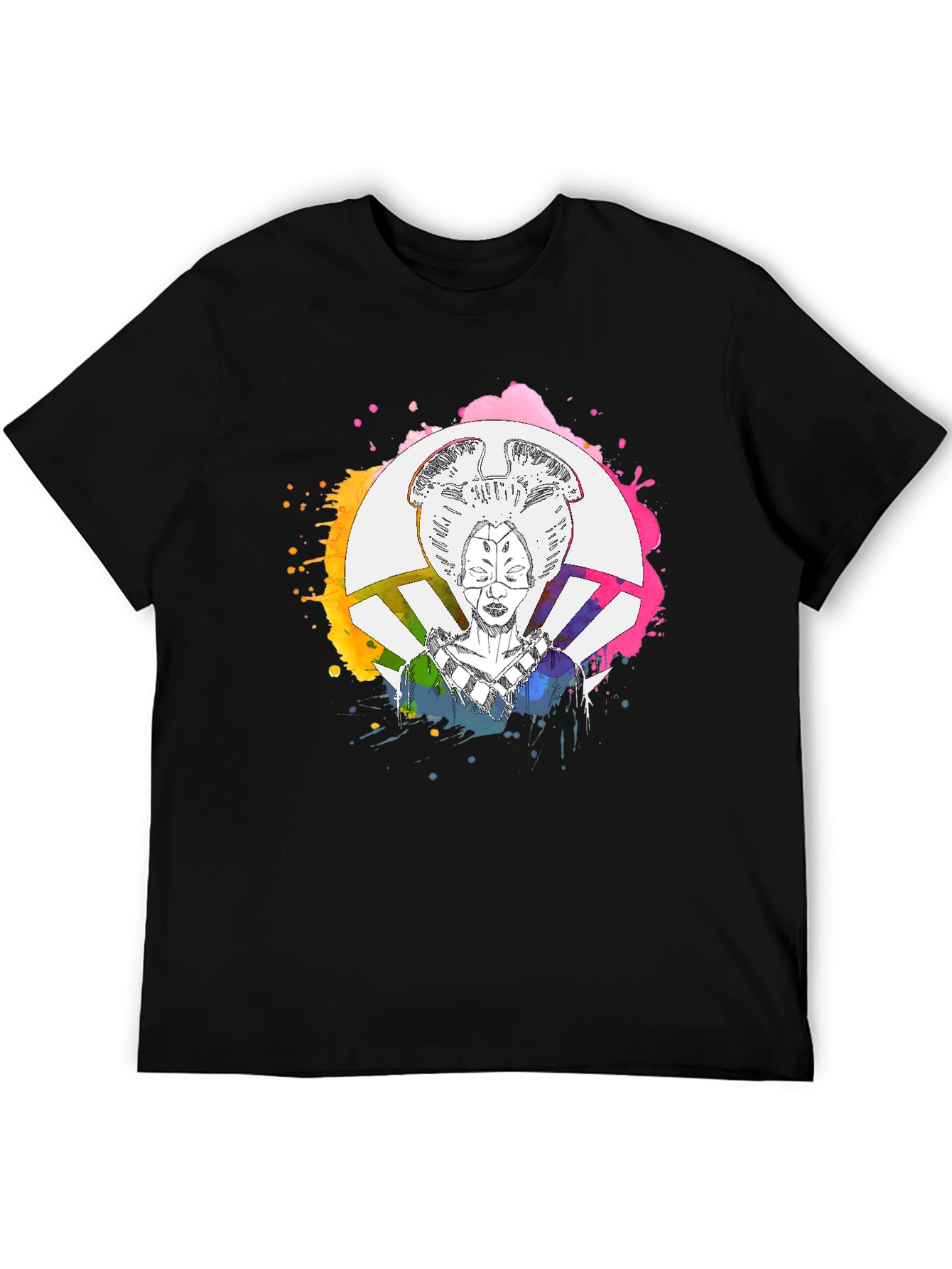 Abstract Geisha Graphic T-Shirt