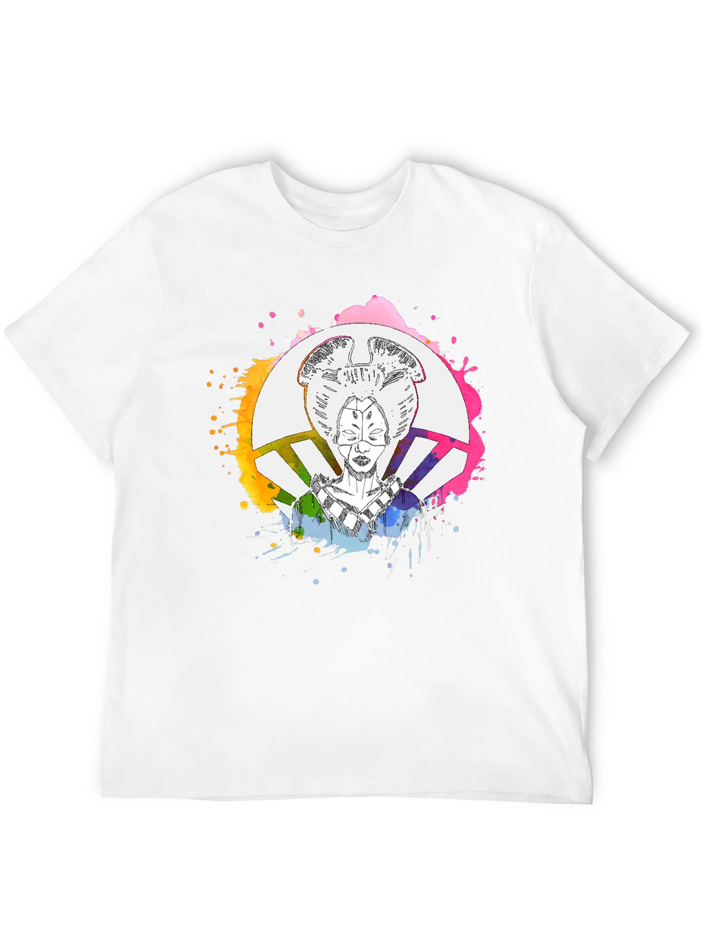 Abstract Geisha Graphic T-Shirt