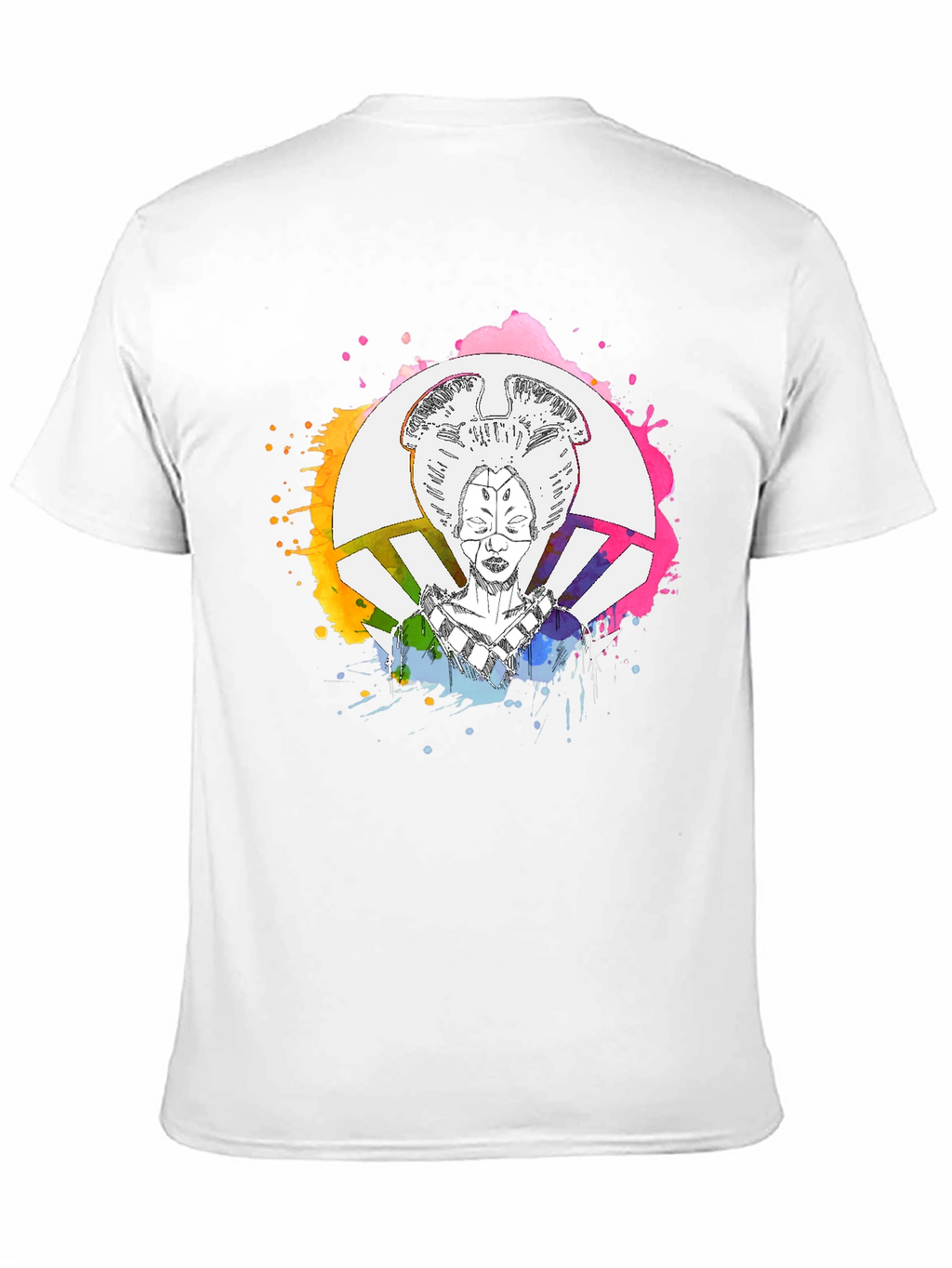 Abstract Geisha Graphic T-Shirt