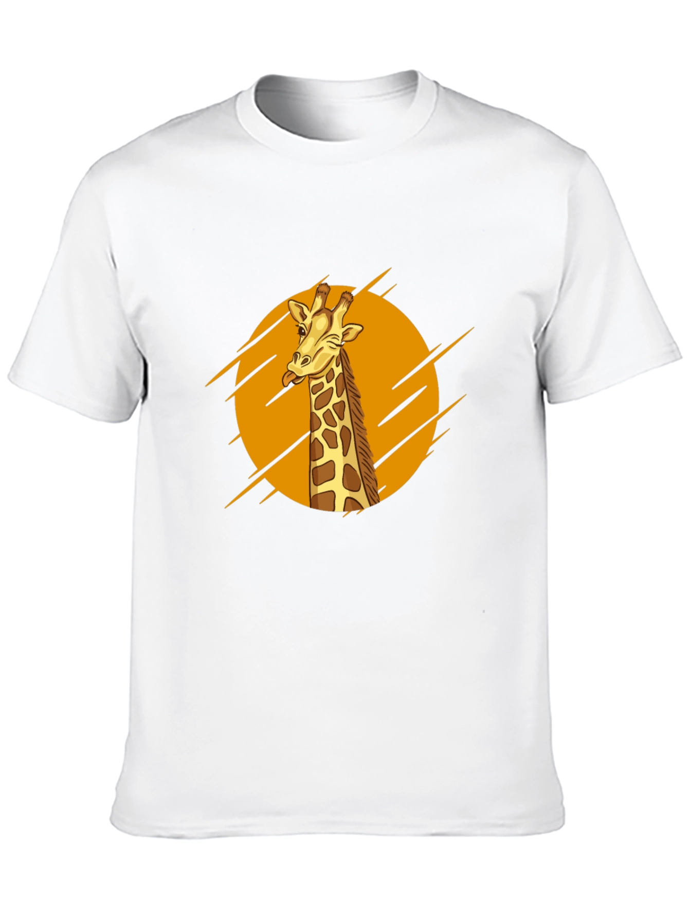 Giraffe Graphic Tee - Mens Black T-Shirt