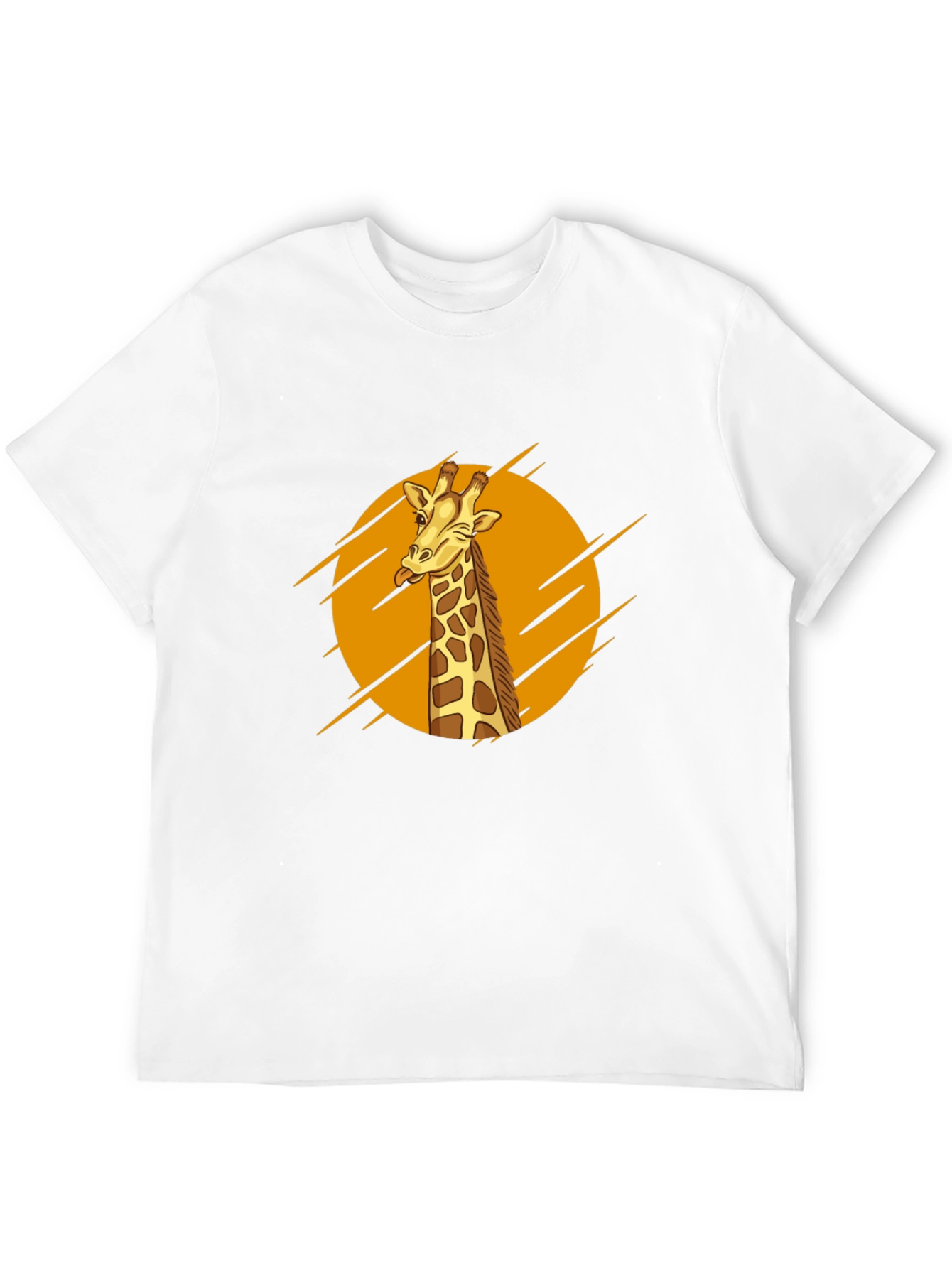 Giraffe Graphic Tee - Mens Black T-Shirt