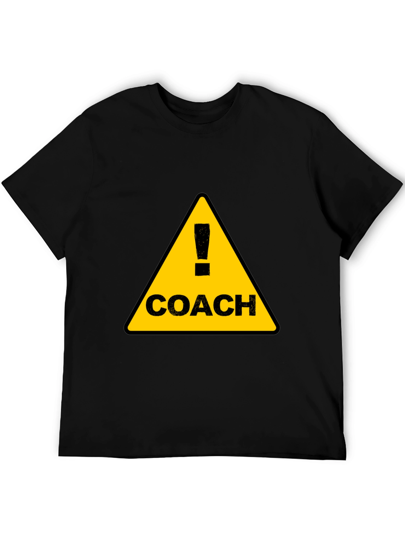 Coach Warning Sign Black T-Shirt