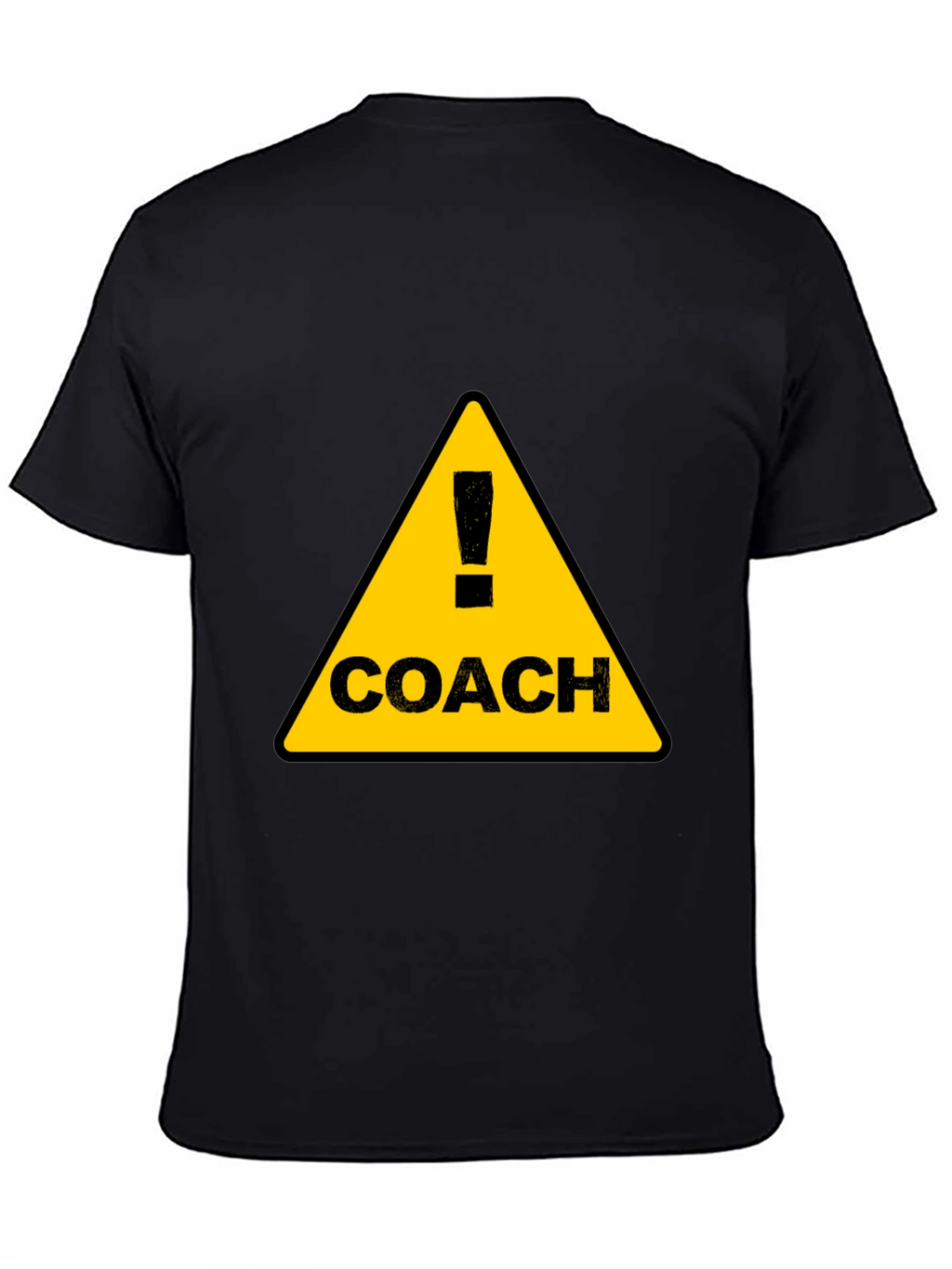 Coach Warning Sign Black T-Shirt