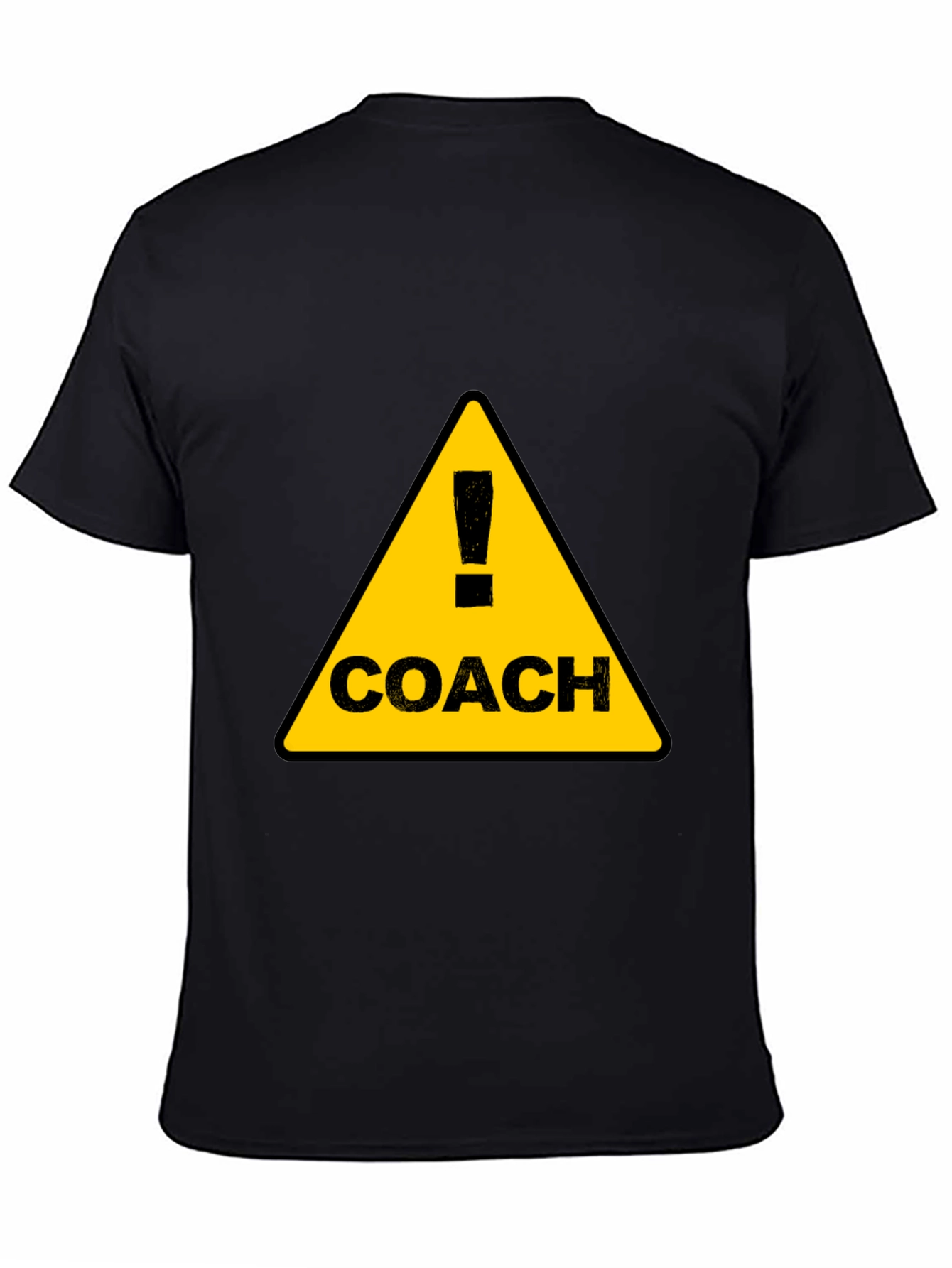 Coach Warning Sign Black T-Shirt