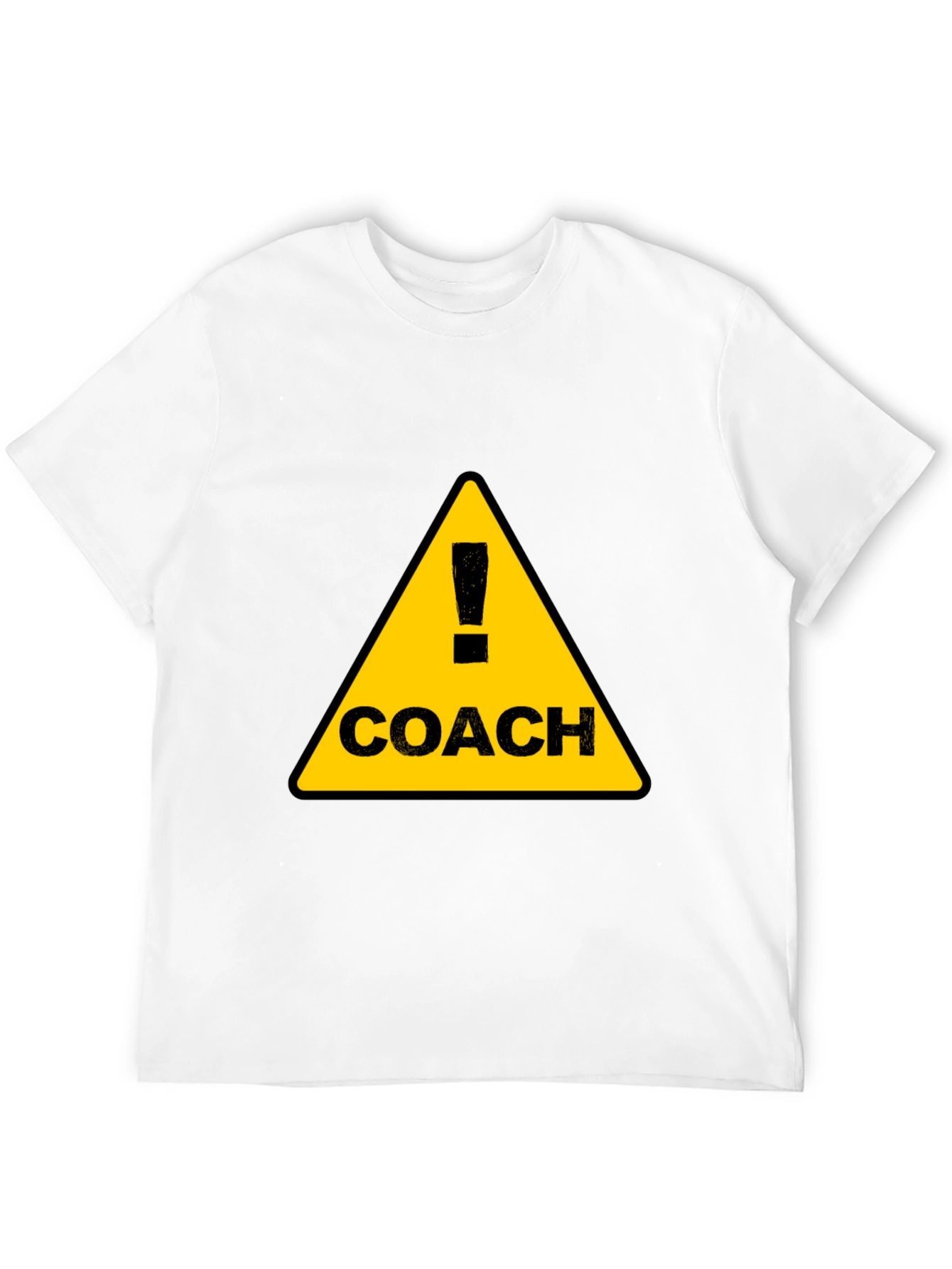 Coach Warning Sign Black T-Shirt
