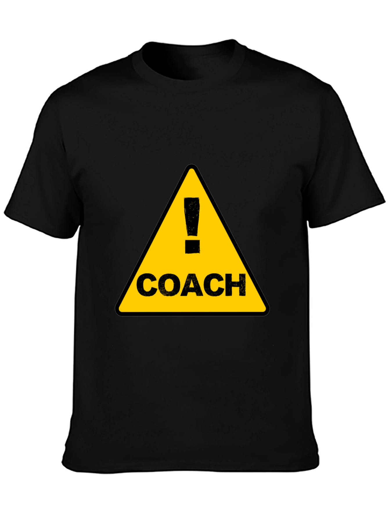 Coach Warning Sign Black T-Shirt