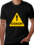 Coach Warning Sign Black T-Shirt