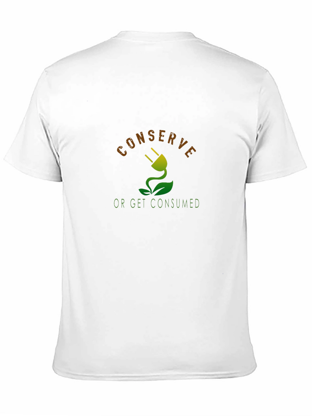 Eco-Conscious Graphic Tee - Conserve or Get Consumed
