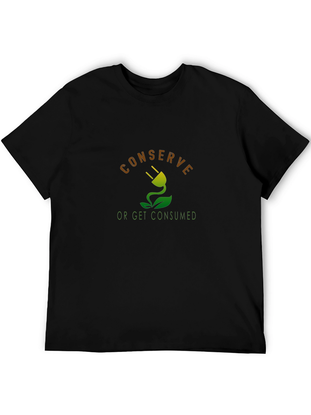 Eco-Conscious Graphic Tee - Conserve or Get Consumed