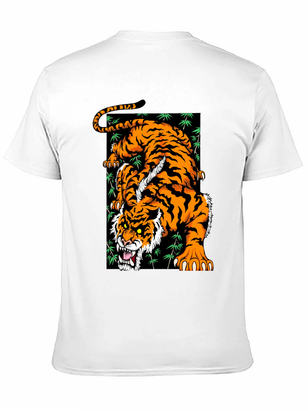 Roaring Tiger Graphic T-Shirt - Stylish Black Tee