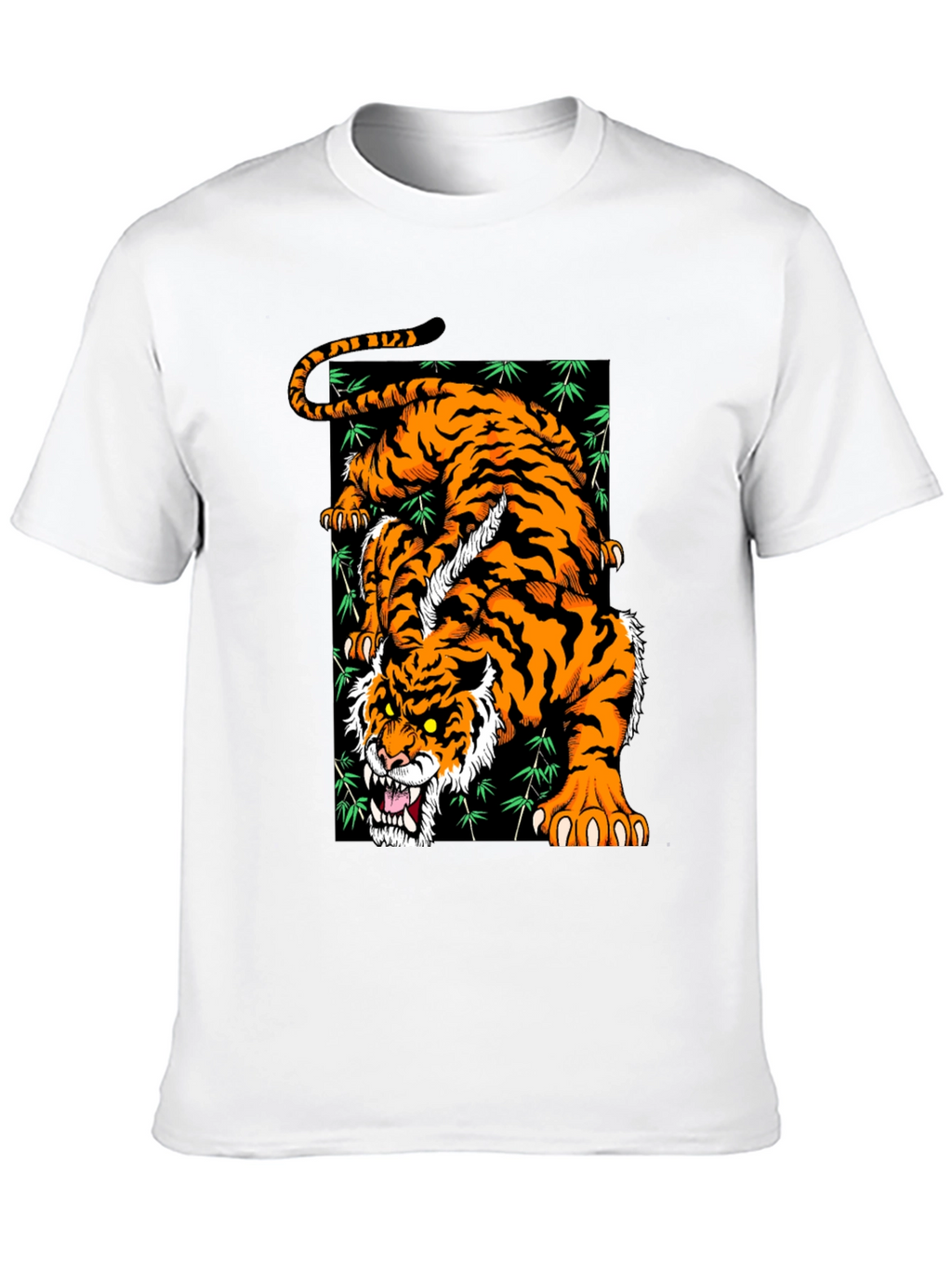 Roaring Tiger Graphic T-Shirt - Stylish Black Tee