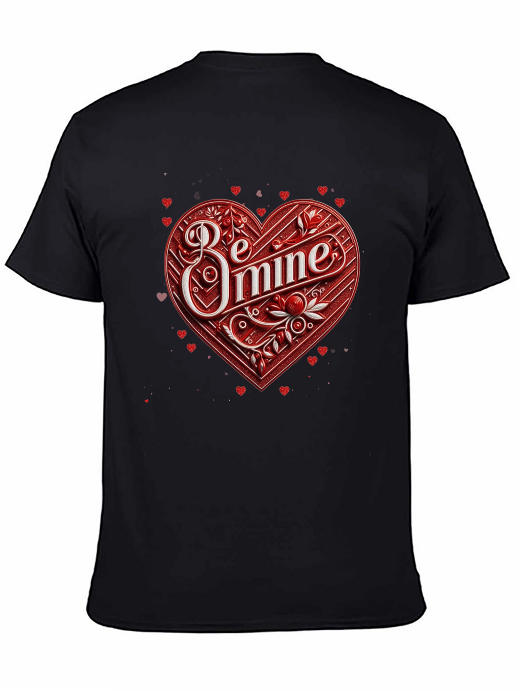 Be Mine Heart Valentines Day Graphic Tee