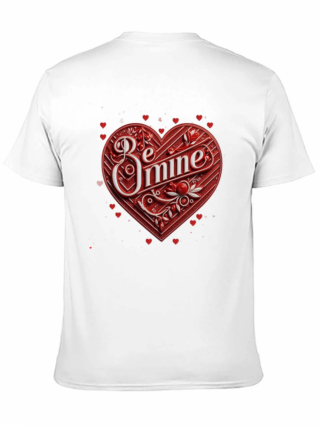 Be Mine Heart Valentines Day Graphic Tee