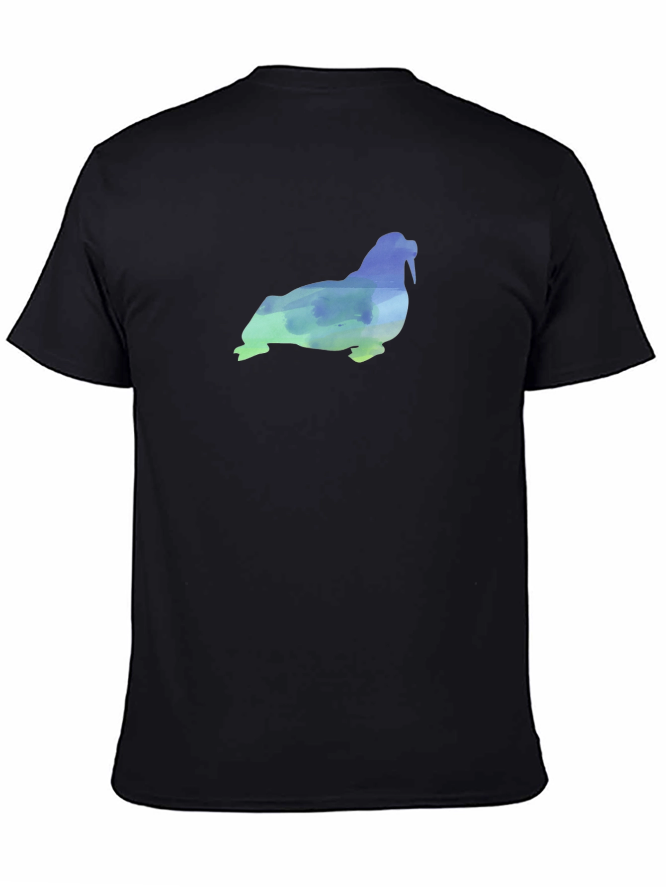 Walrus Watercolor Graphic Tee - Cool Casual Shirt