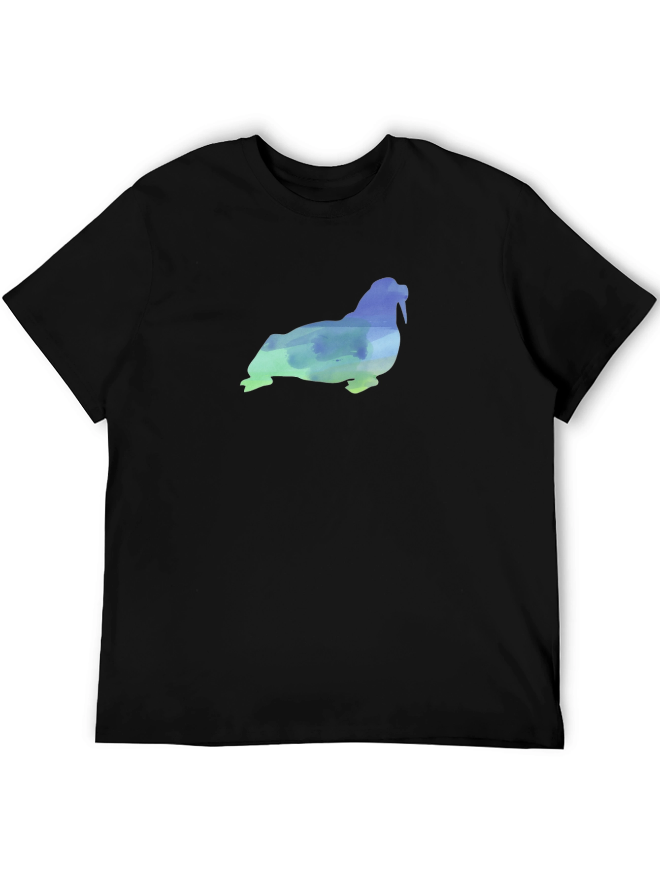 Walrus Watercolor Graphic Tee - Cool Casual Shirt
