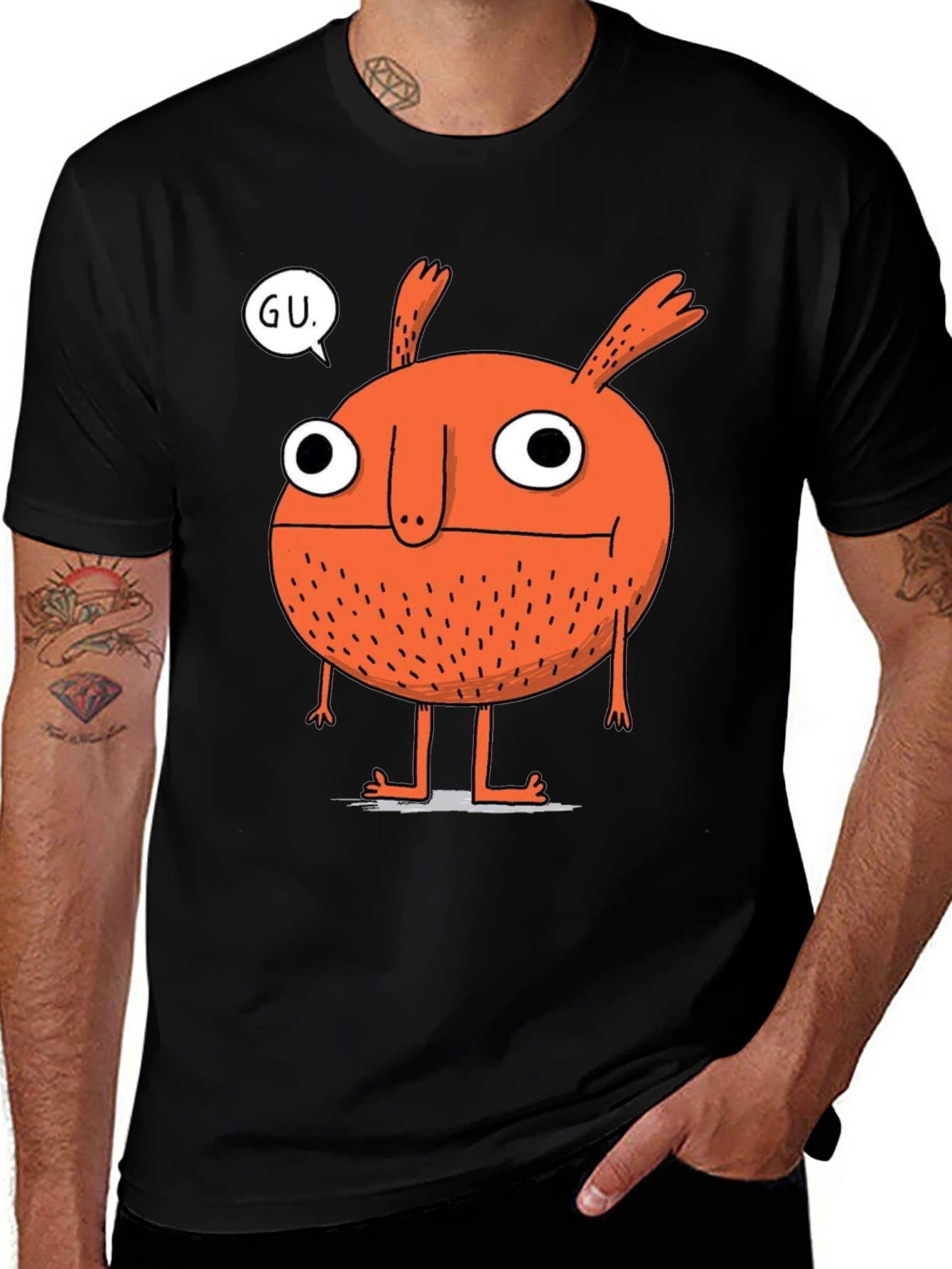 Monster Graphic Tee - GU Speech Bubble T-Shirt