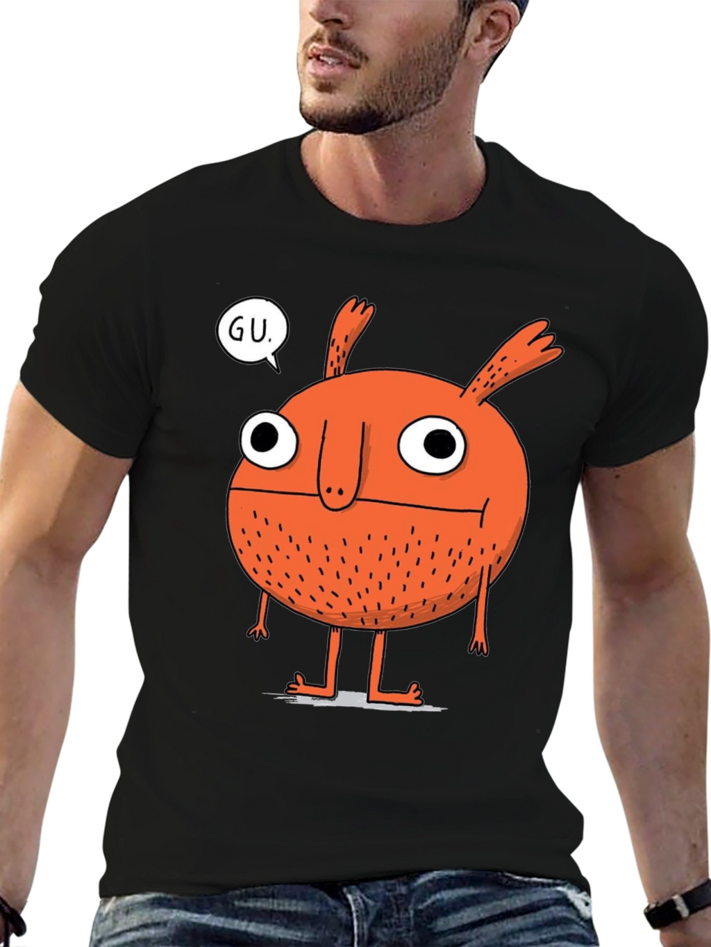 Monster Graphic Tee - GU Speech Bubble T-Shirt
