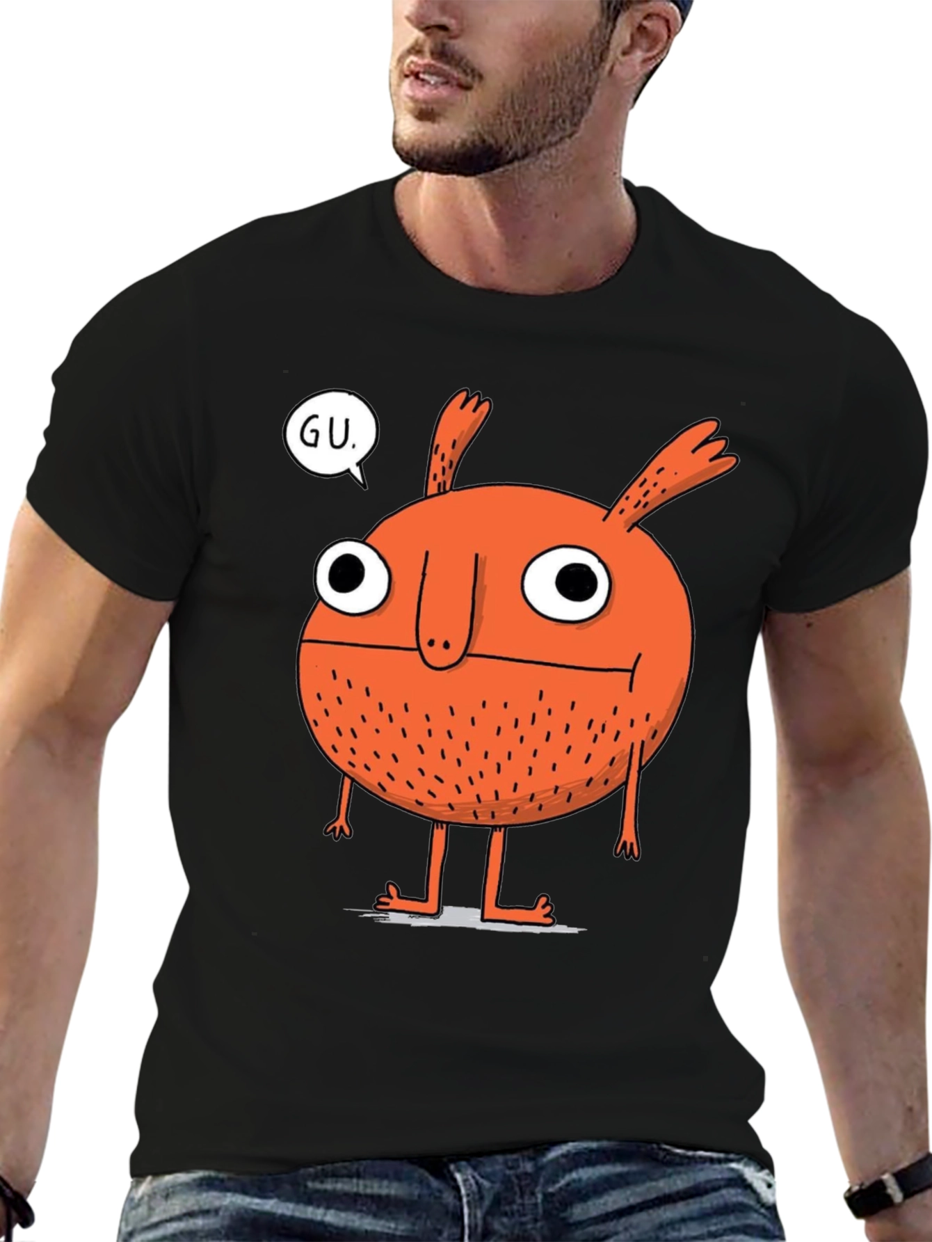 Monster Graphic Tee - GU Speech Bubble T-Shirt