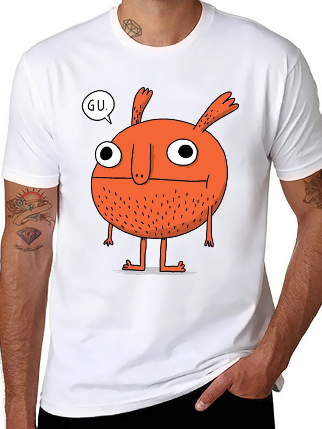 Monster Graphic Tee - GU Speech Bubble T-Shirt