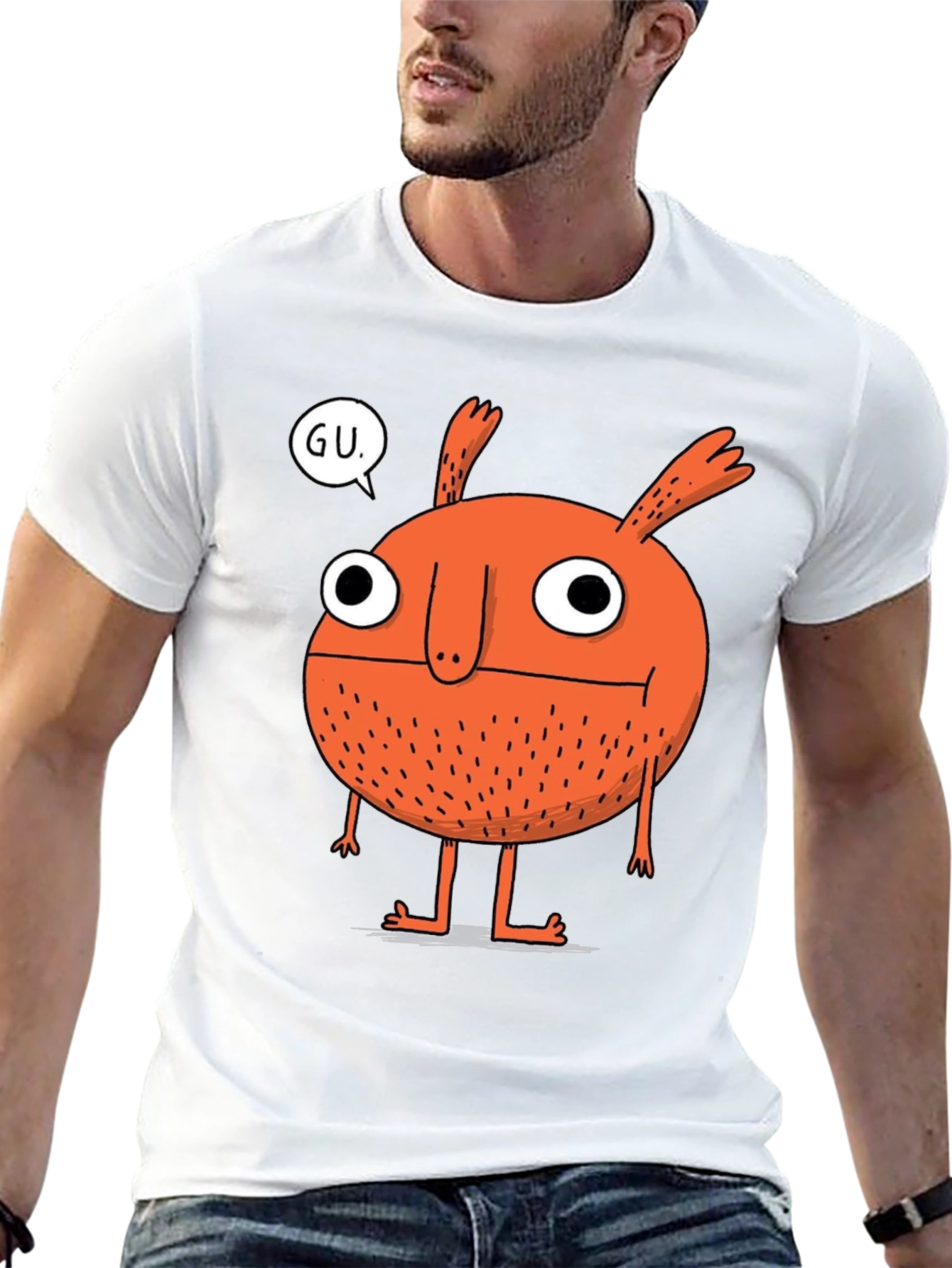 Monster Graphic Tee - GU Speech Bubble T-Shirt