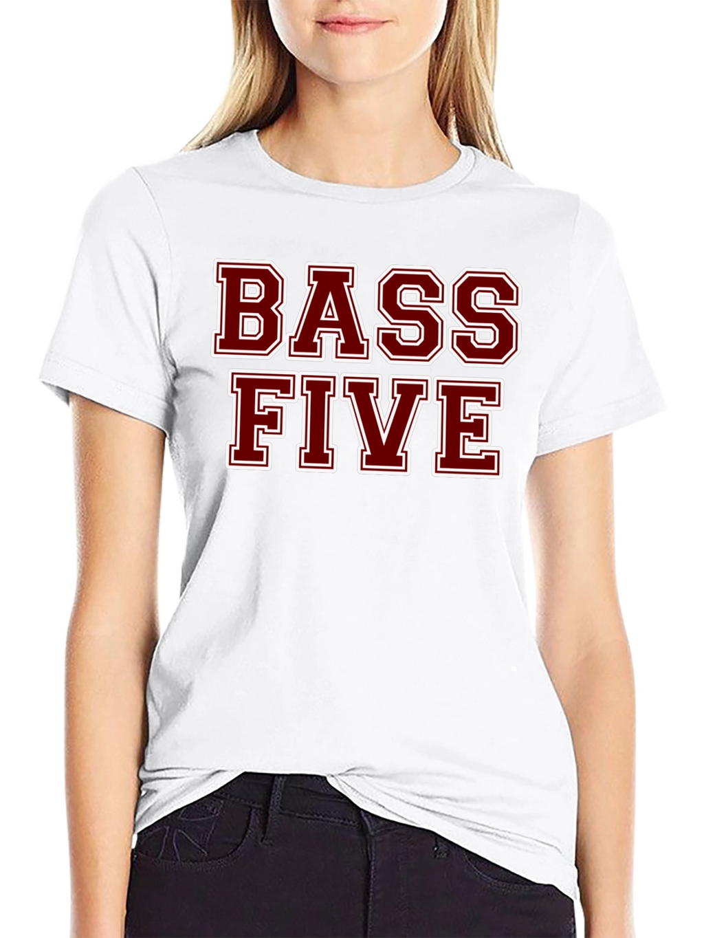 Bass Five Black Cotton T-Shirt
