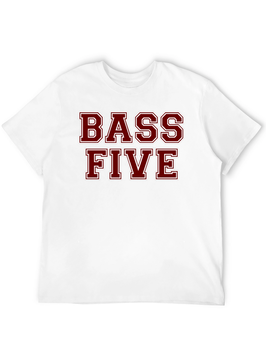 Bass Five Black Cotton T-Shirt
