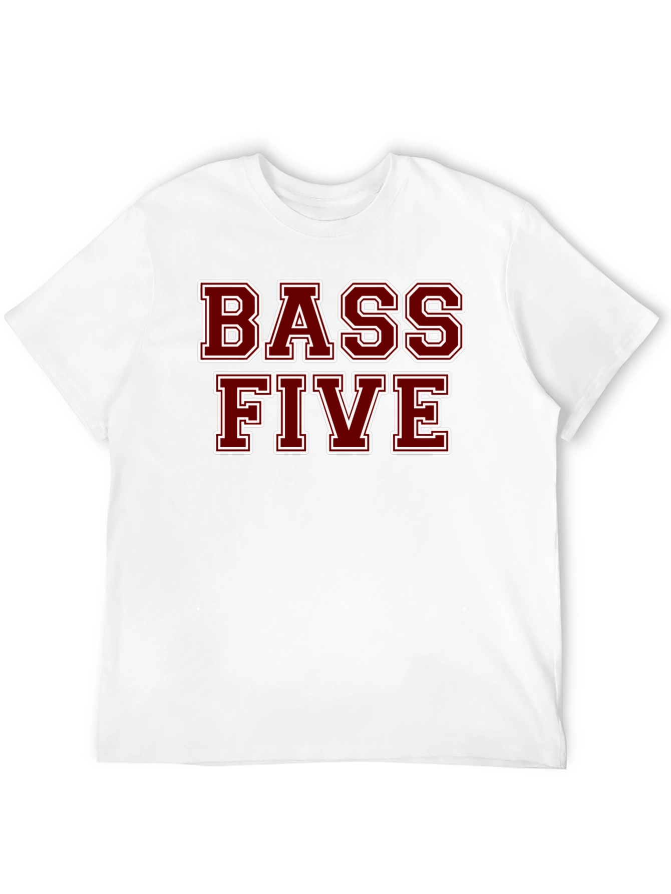 Bass Five Black Cotton T-Shirt