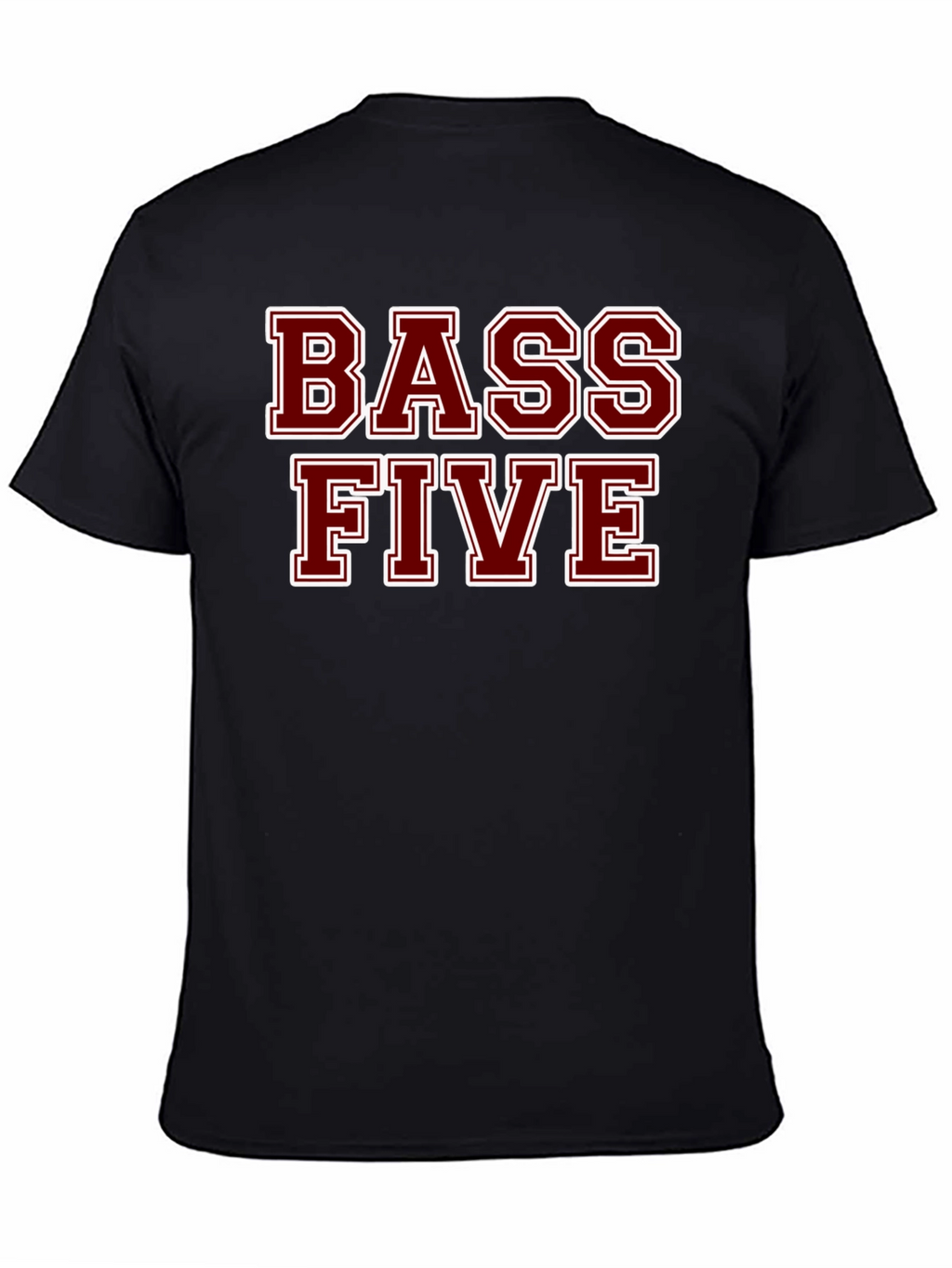 Bass Five Black Cotton T-Shirt