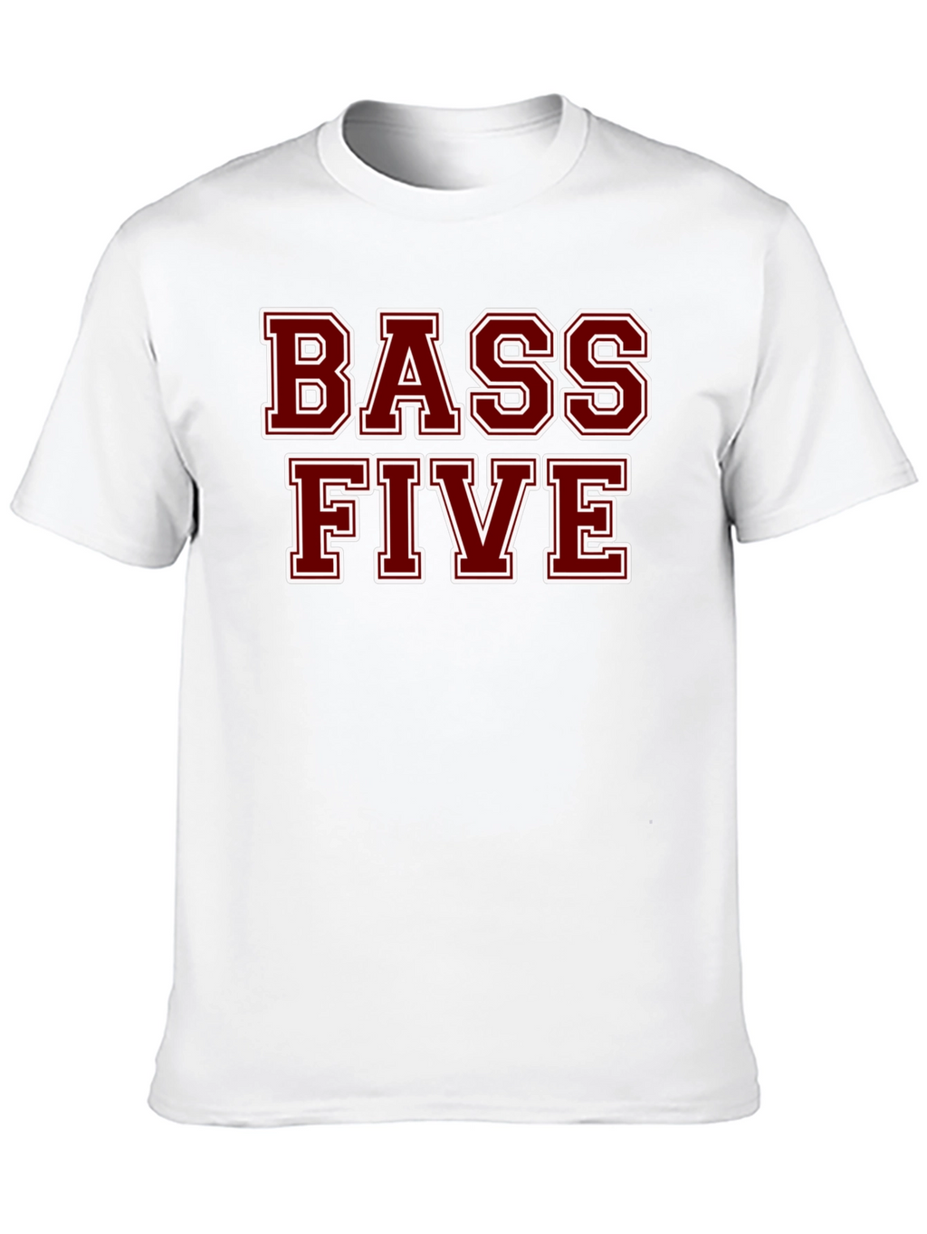 Bass Five Black Cotton T-Shirt