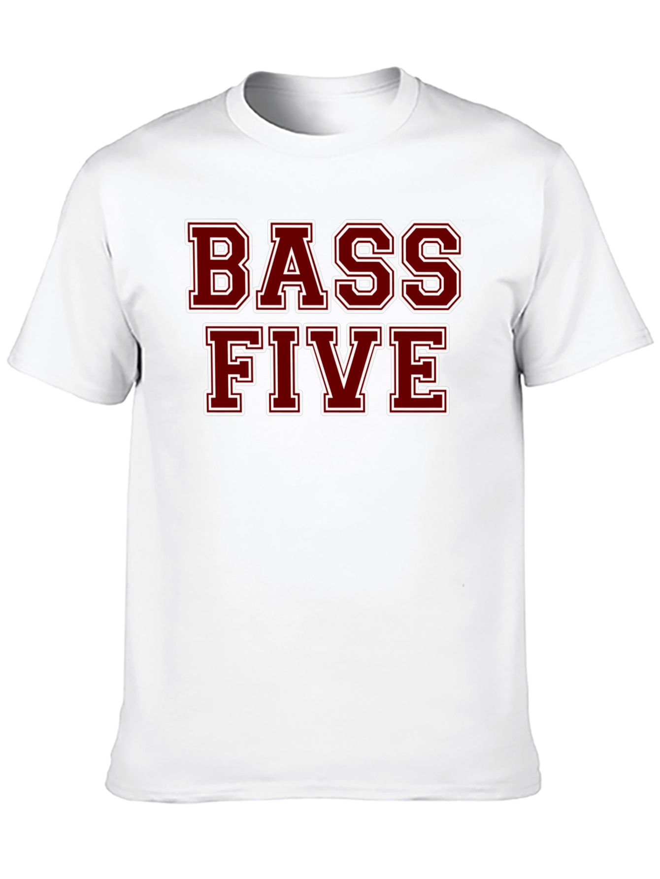 Bass Five Black Cotton T-Shirt