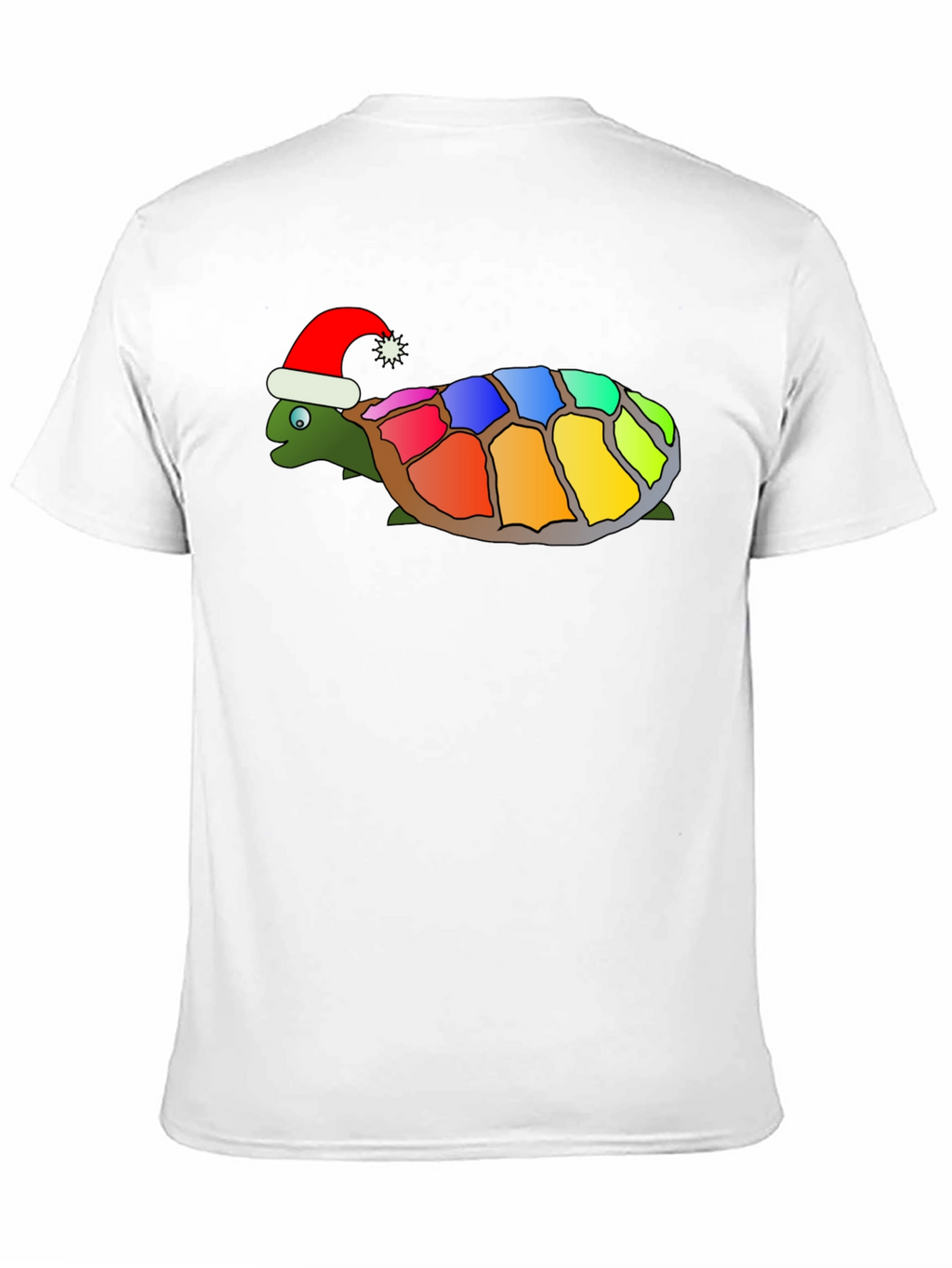 Festive Rainbow Turtle Graphic Tee