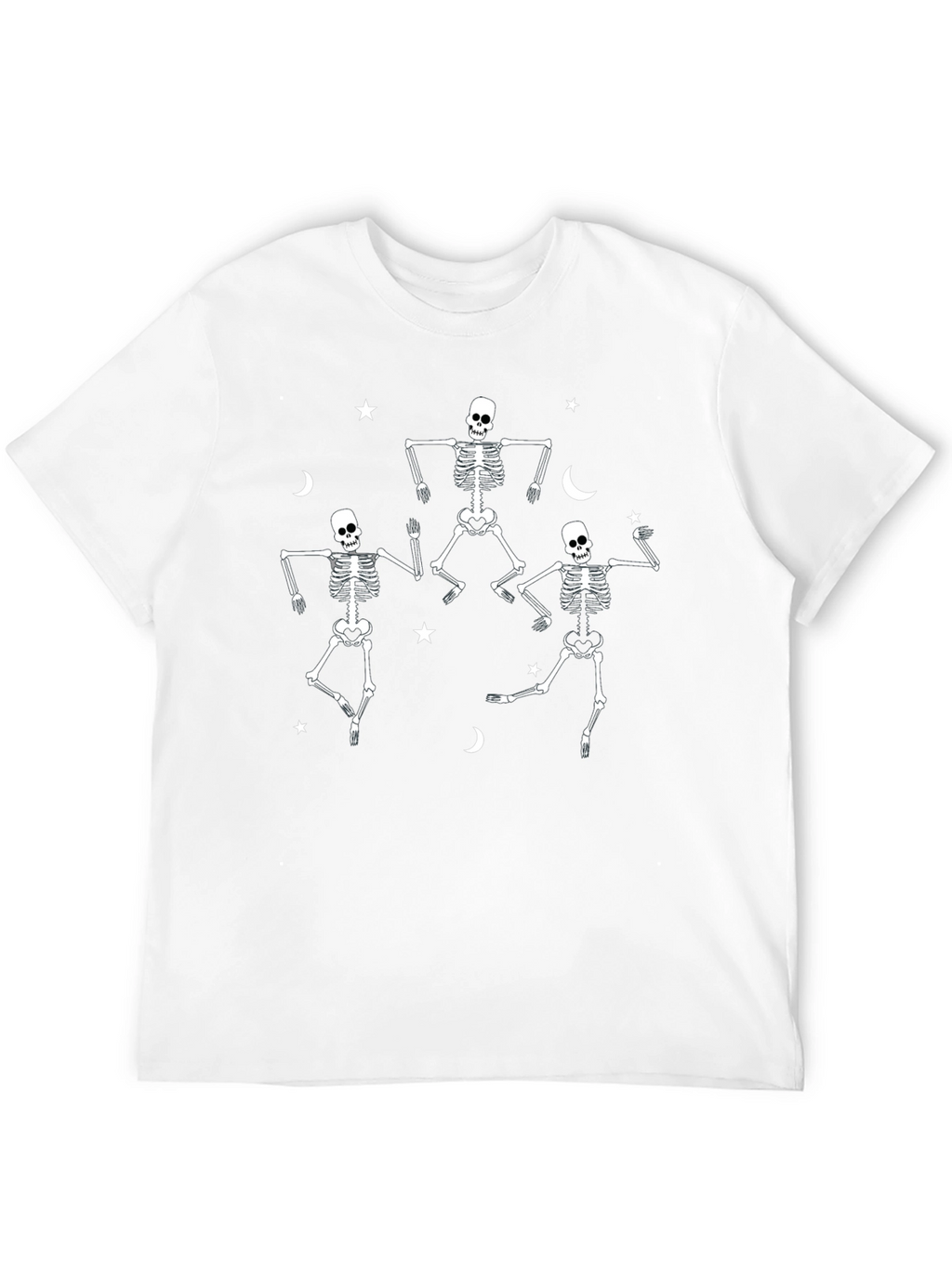 Dancing Skeletons Graphic Tee - Halloween Fun