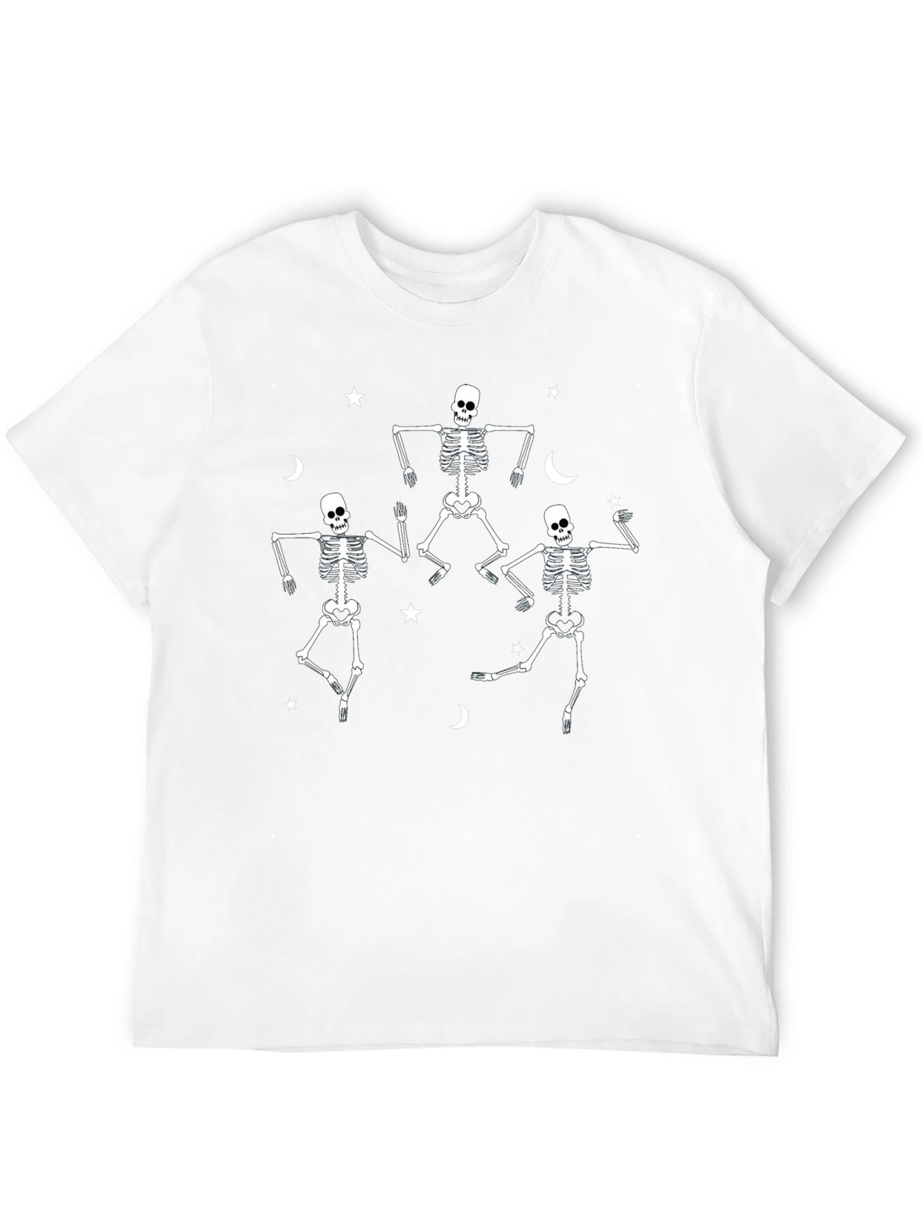 Dancing Skeletons Graphic Tee - Halloween Fun