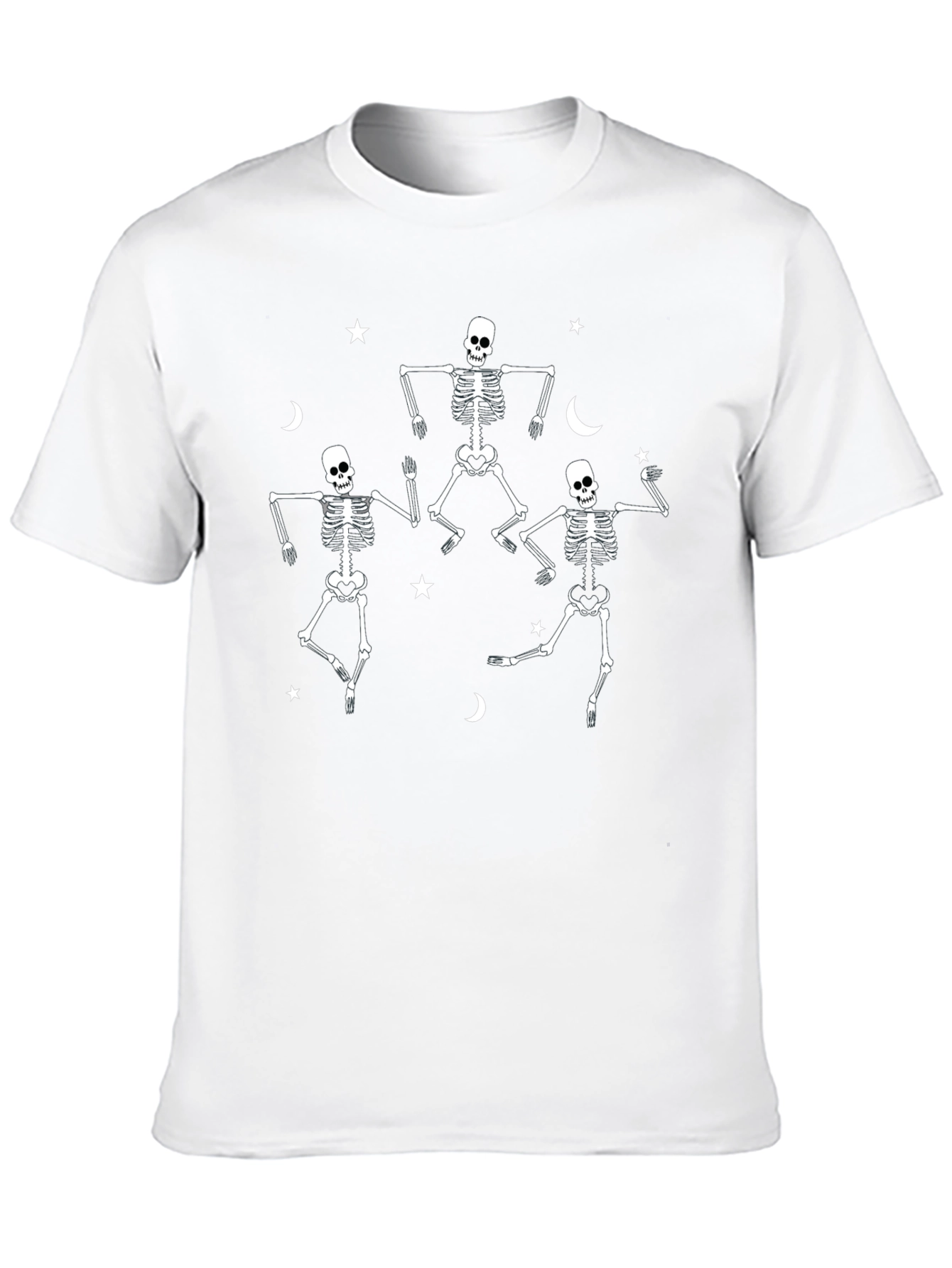 Dancing Skeletons Graphic Tee - Halloween Fun