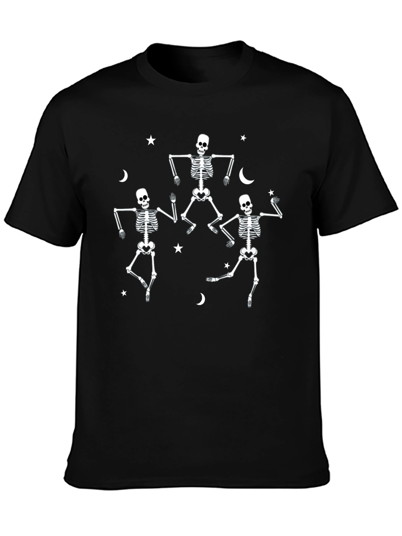 Dancing Skeletons Graphic Tee - Halloween Fun