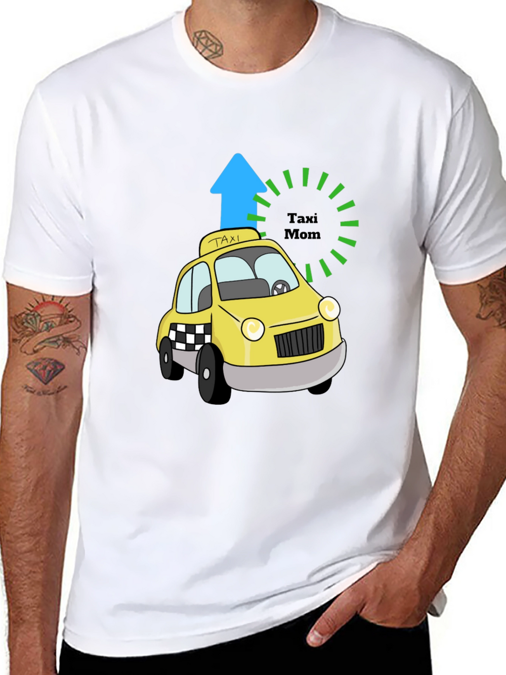 Taxi Mom Graphic Tee - Gift for Moms