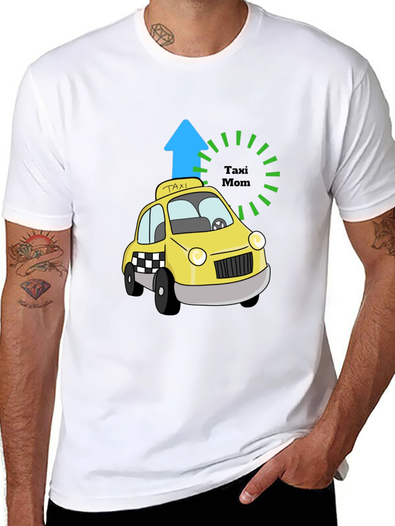 Taxi Mom Graphic Tee - Gift for Moms