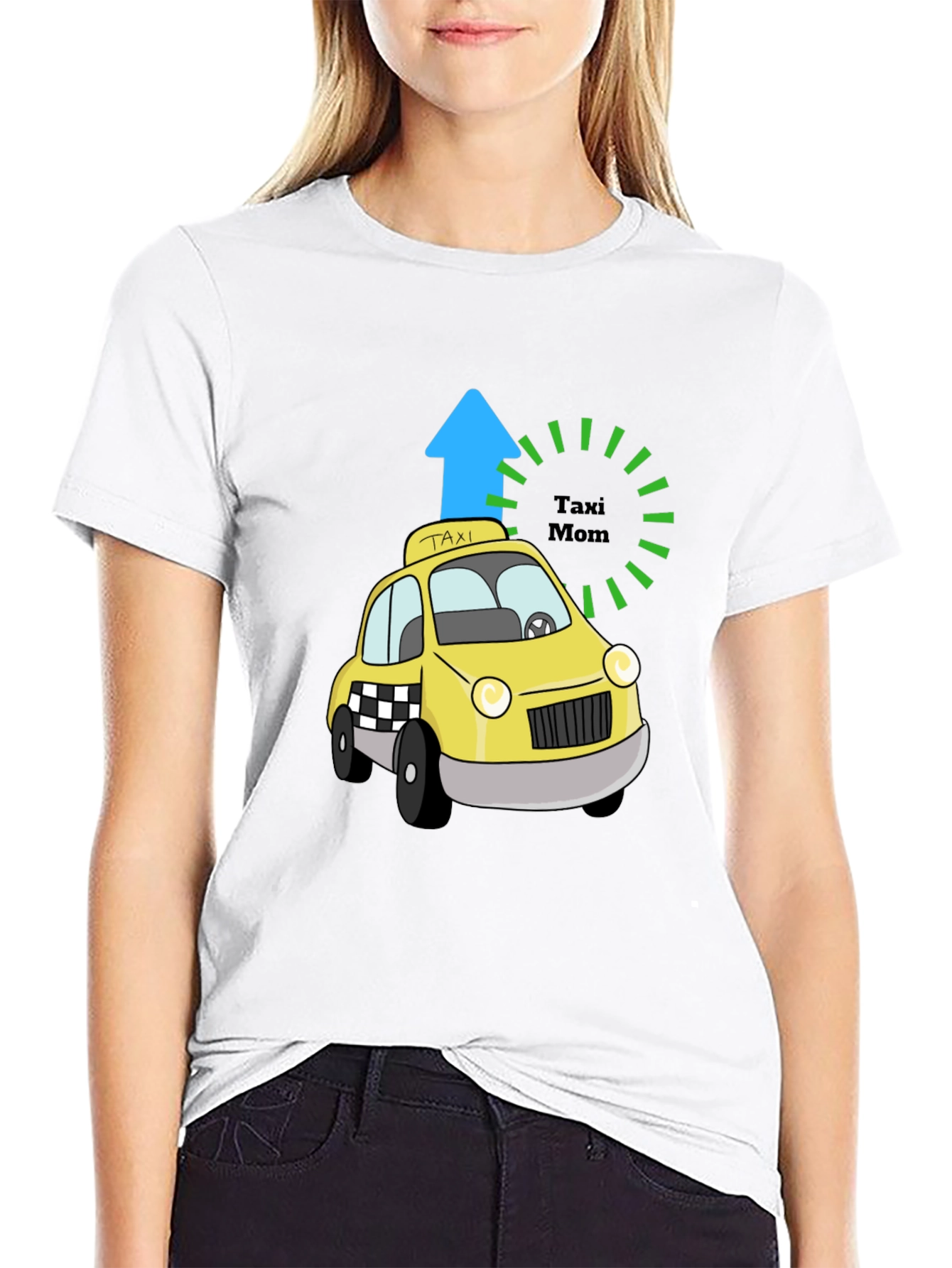 Taxi Mom Graphic Tee - Gift for Moms