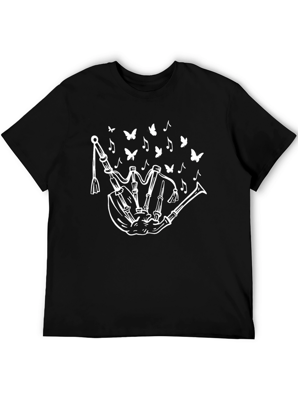 Bagpipe Butterfly Graphic Tee