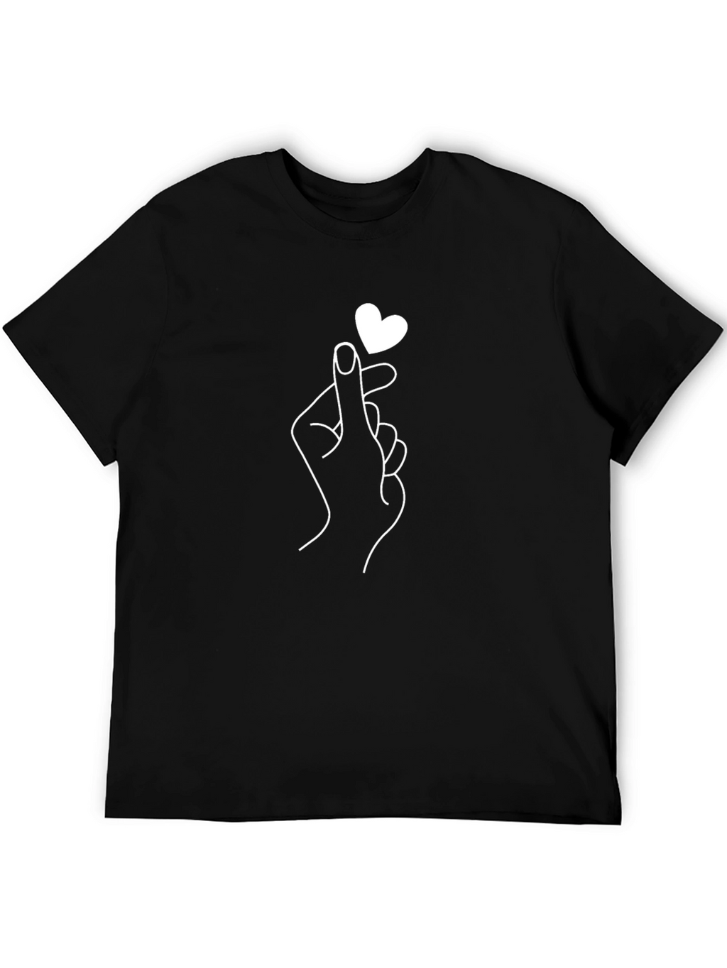 Korean Heart Finger T-Shirt