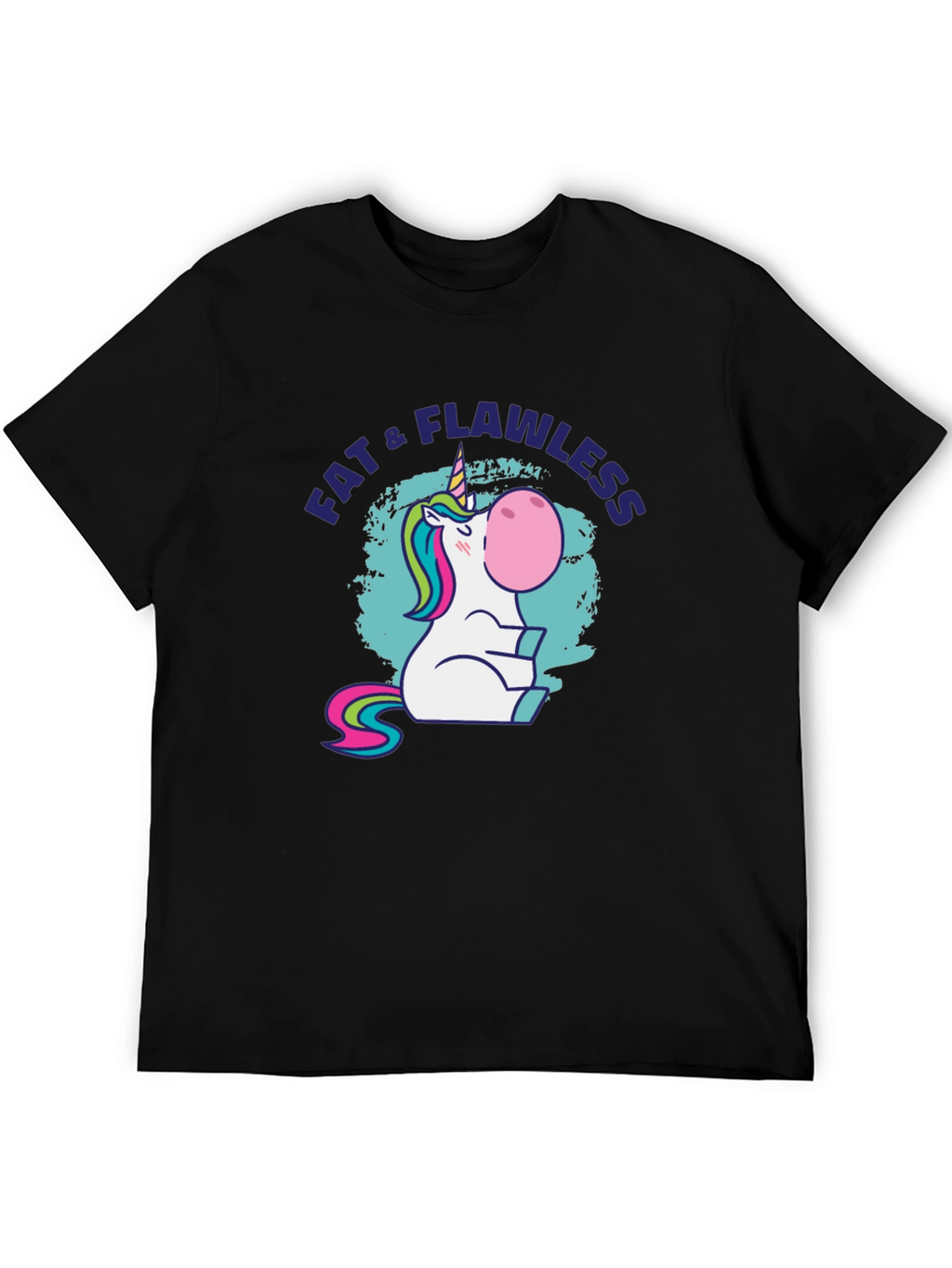 Fat & Flawless Unicorn Graphic T-Shirt