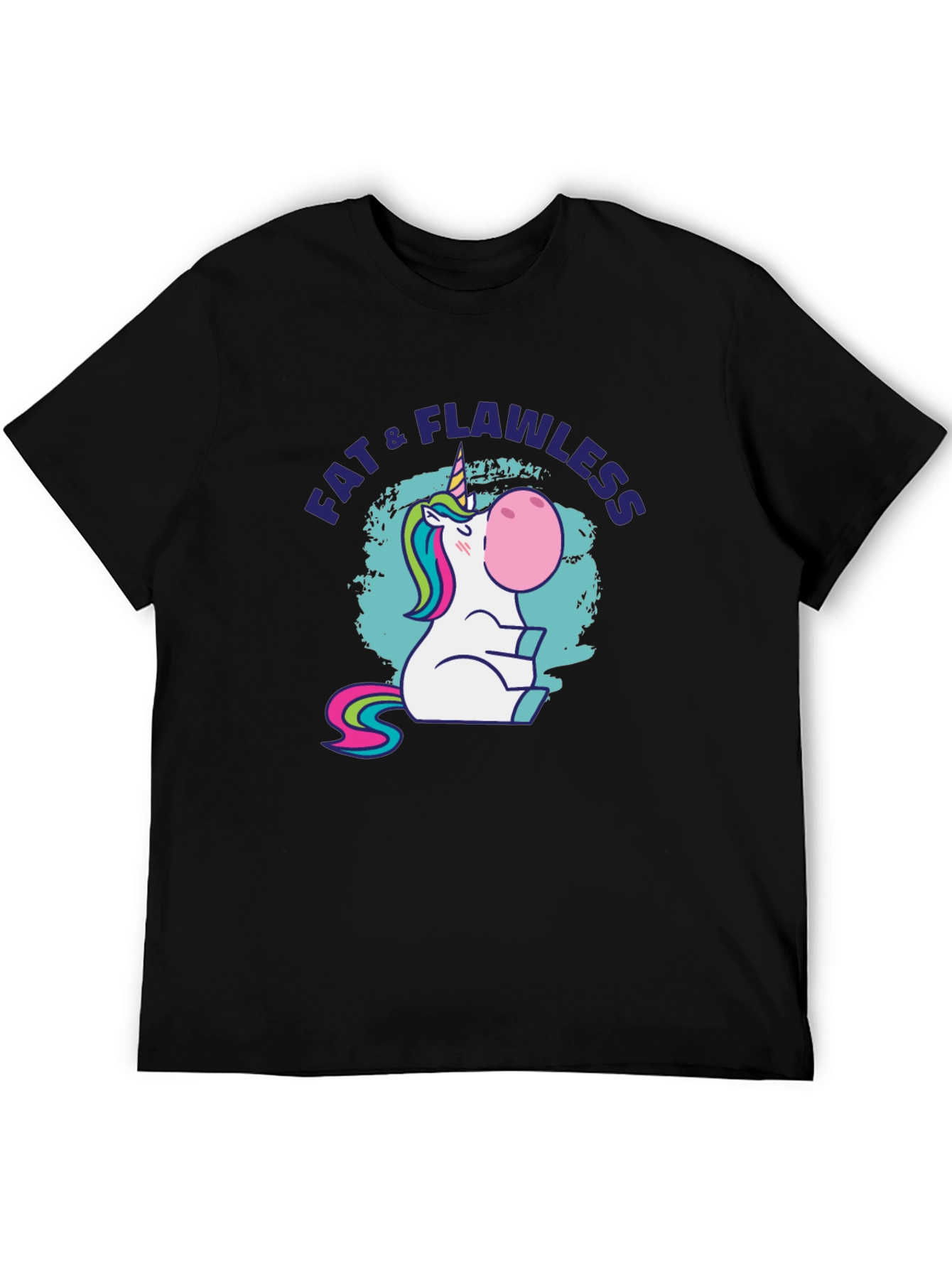 Fat & Flawless Unicorn Graphic T-Shirt