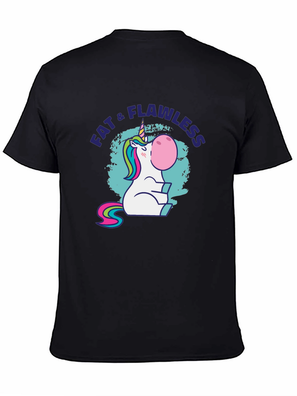 Fat & Flawless Unicorn Graphic T-Shirt