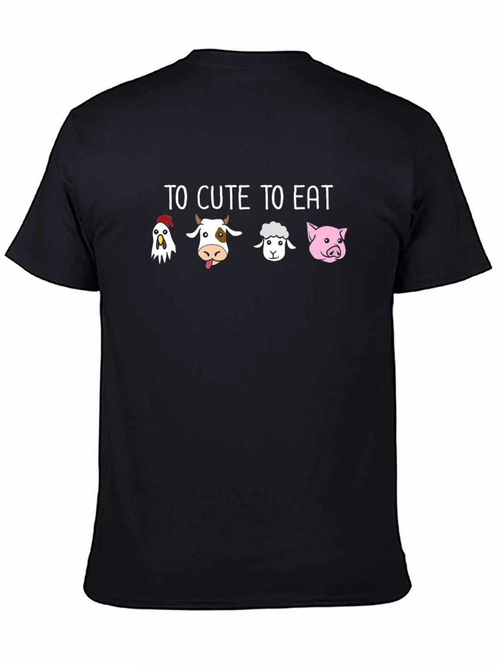 To Cute to Eat Funny Vegan T-Shirt
