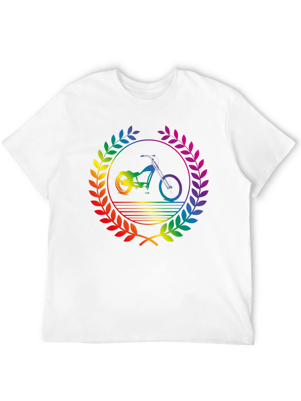 Rainbow Bike T-Shirt - Pride Design