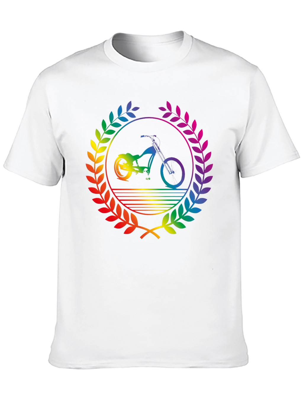Rainbow Bike T-Shirt - Pride Design